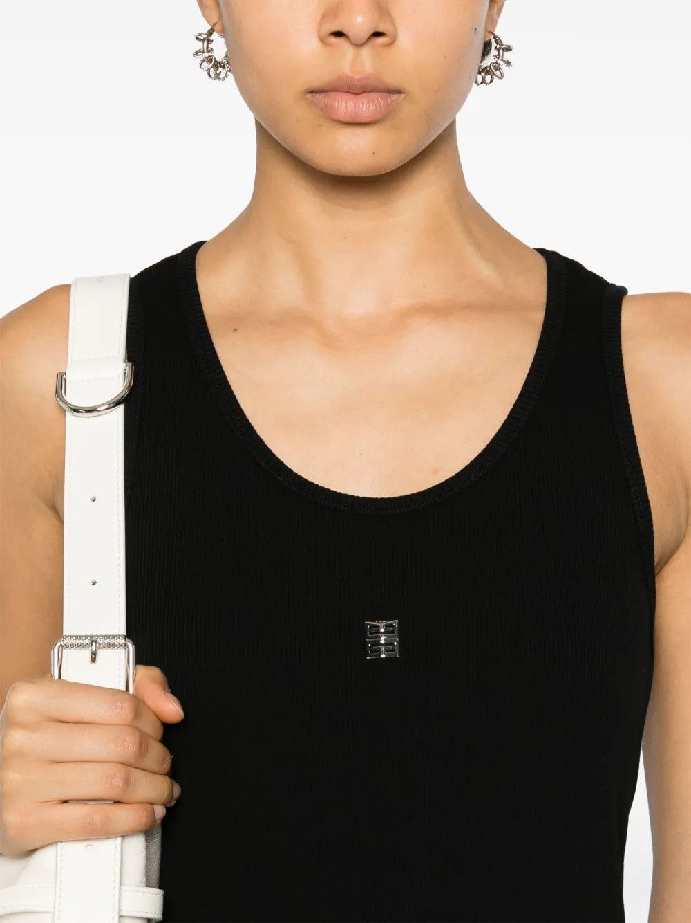 Givenchy o1n1vont0326 4g Plaque Midi Dress in Black Size M / US 6-8 / IT 42-44 - 4 Thumbnail
