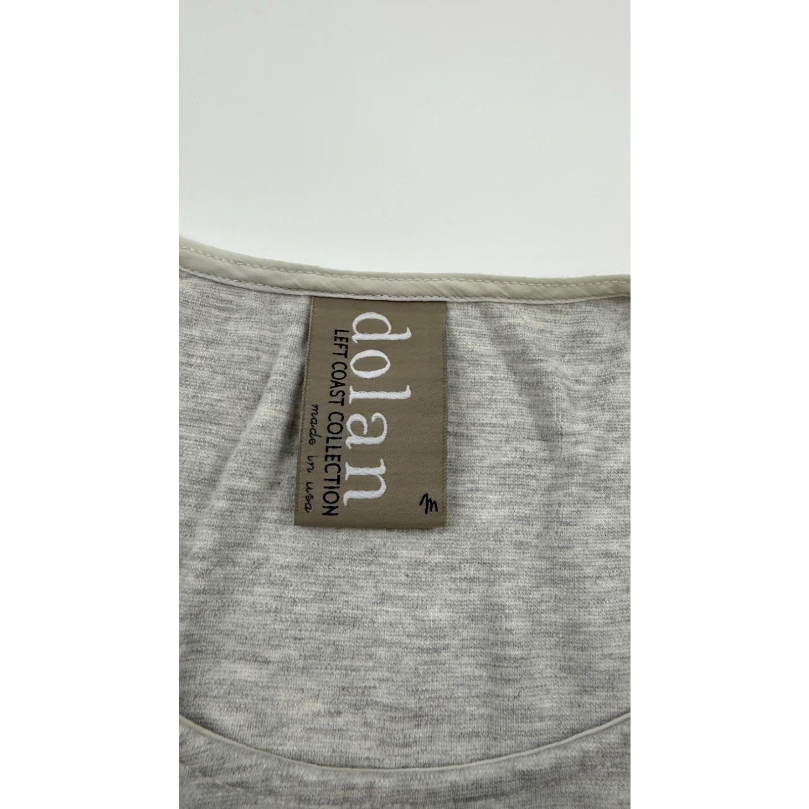 Vintage Dolan Left Coast Collection Tank Top Womens Medium Gray Textured Sleeveless Shirt Size M / US 6-8 / IT 42-44 - 2 Thumbnail