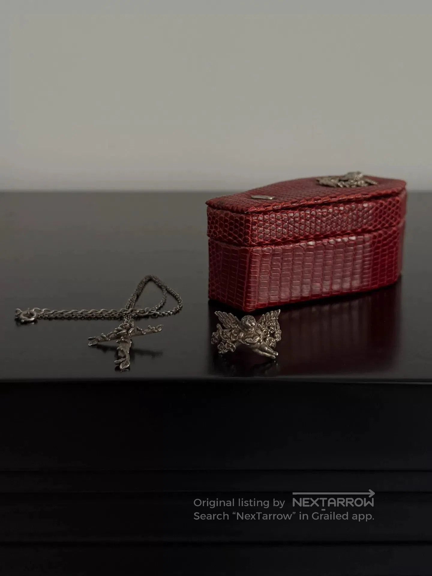 Jean Paul Gaultier Jean Paul Gaultier Gothic Rose Necklace Ring. Size ONE SIZE - 3 Thumbnail