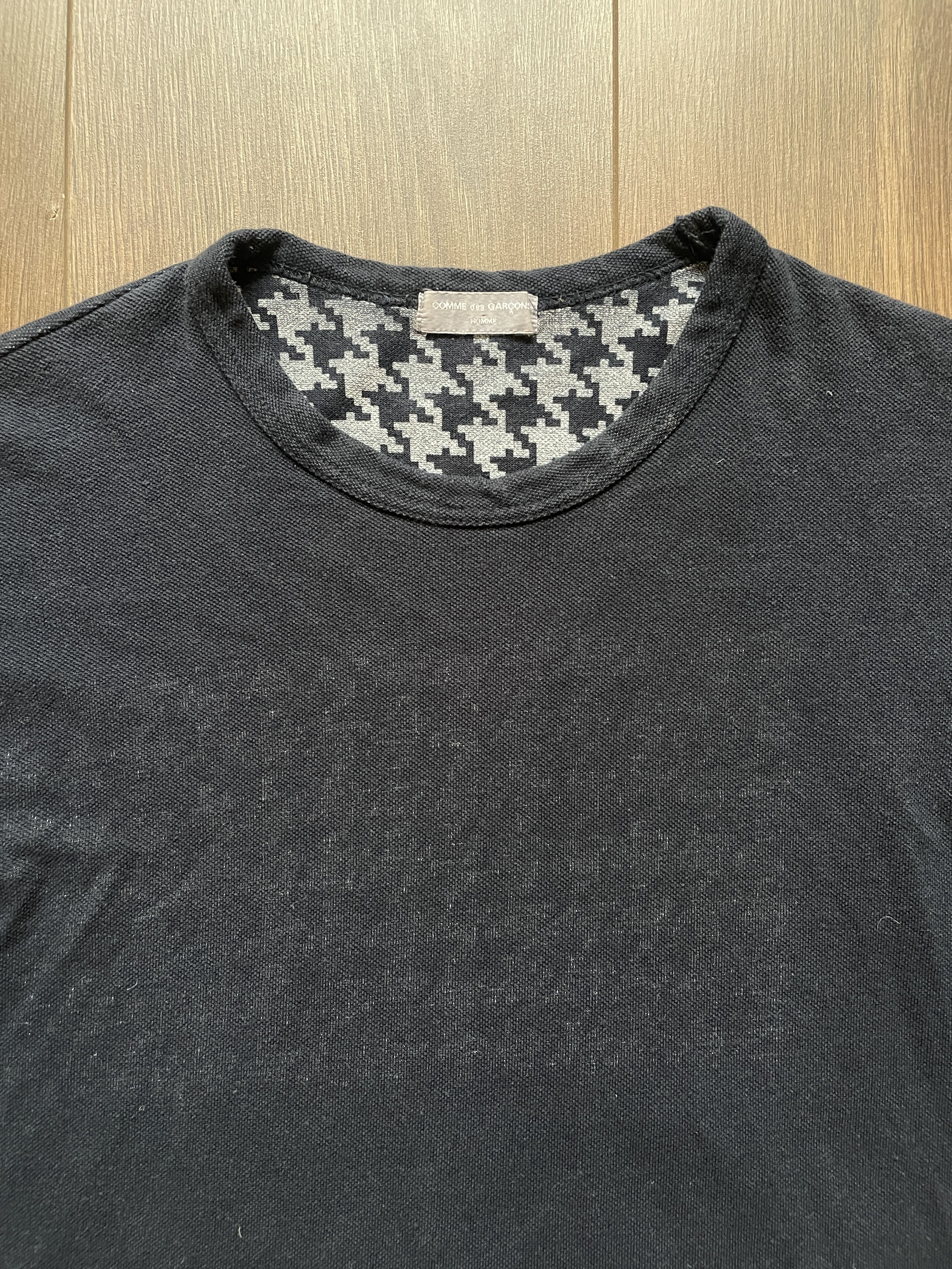 Comme des Garcons Homme Comme Des Garcons Homme 2001 Reverse Houndstooth tee Size US M / EU 48-50 / 2 - 4 Thumbnail