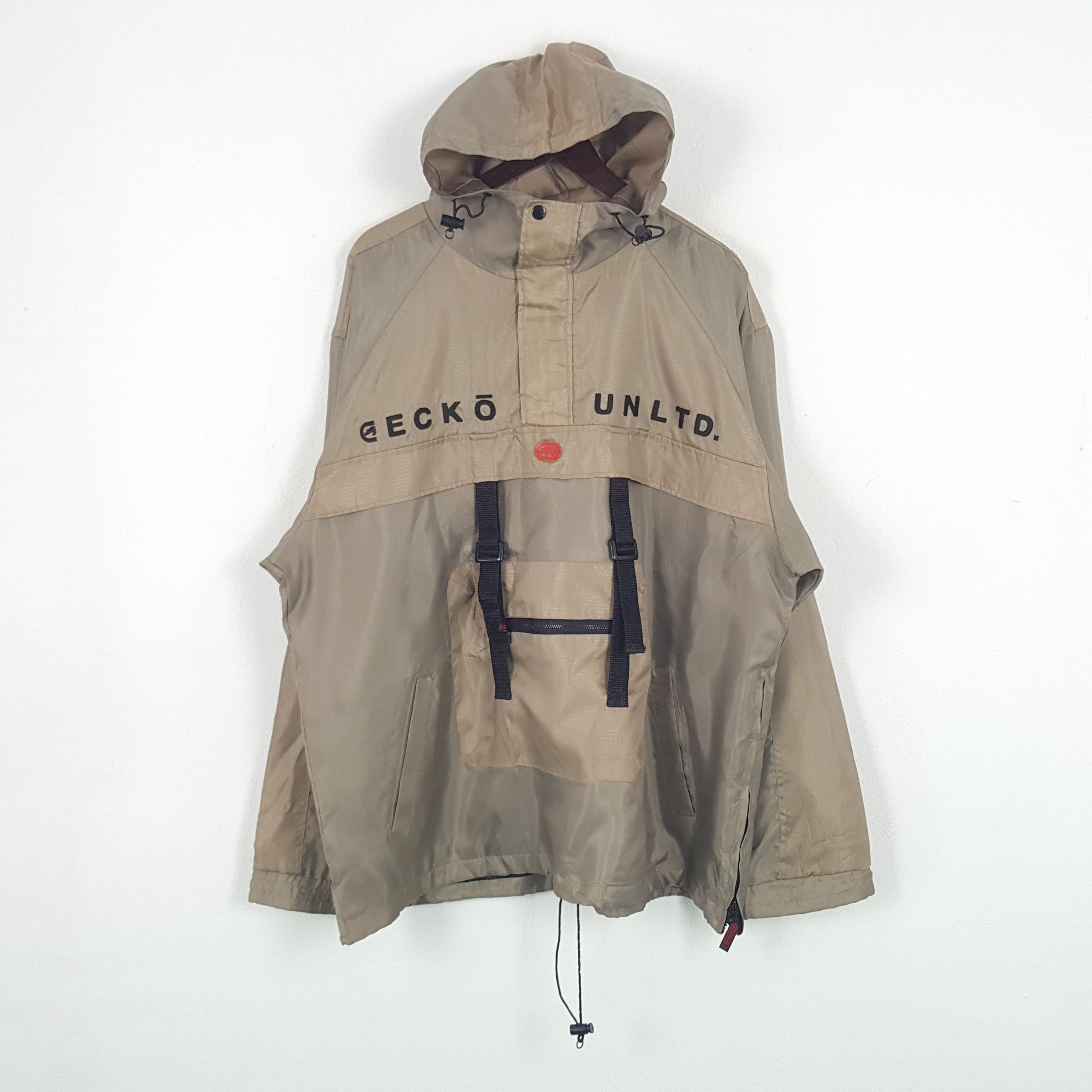 Ecko Unltd. × Vintage Vintage Ecko Unltd. Gorpcore Windbreaker Jacket Hoodie Size US XXL / EU 58 / 5 - 1 Thumbnail