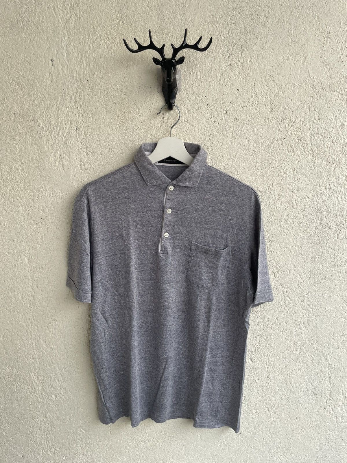 Ermenegildo Zegna 2000s Zegna Vintage Polo Shirt Y2K Ifsix Hysteric YSL Japan Size US M / EU 48-50 / 2 - 1 Thumbnail