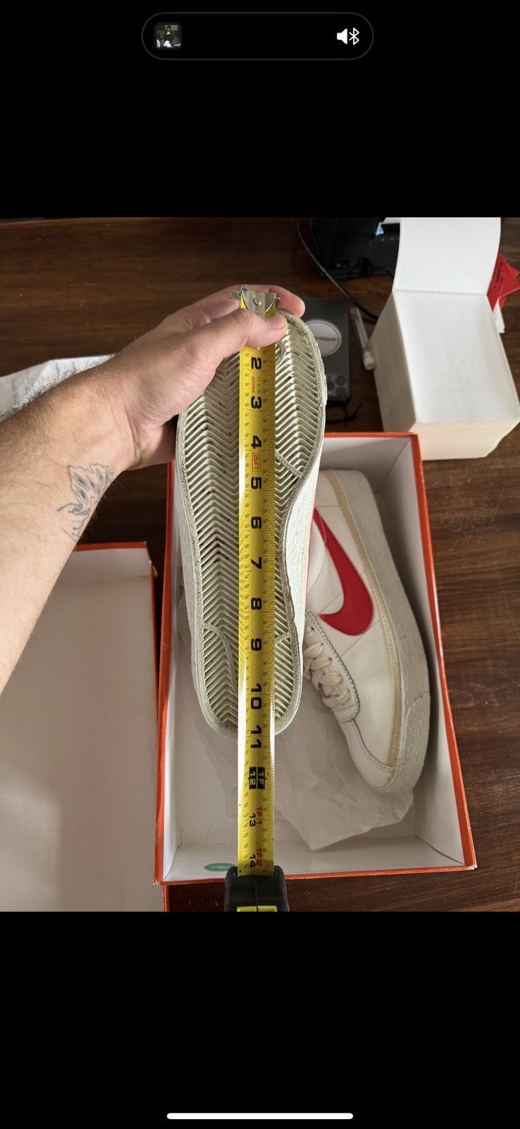 Nike 1981 NIKE BRUIN OG WHITE RED BACK TO THE FUTURE SIZE 8.5 Size US 8.5 / EU 41-42 - 12 Thumbnail