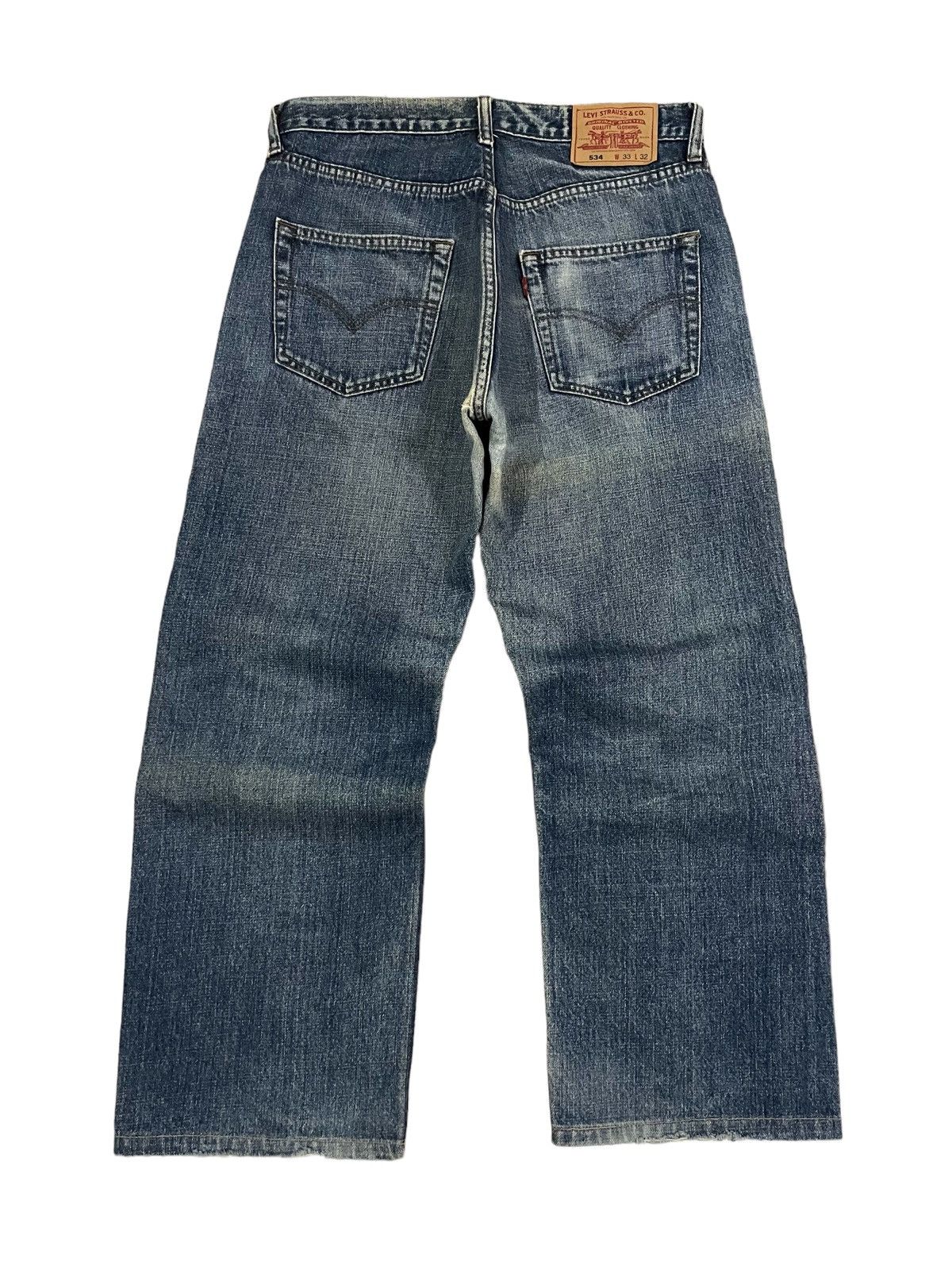 Levi's Vintage Levi’s Stone Wash Denim Baggy Straight Cut Jeans Size US 32 / EU 48 - 8 Thumbnail
