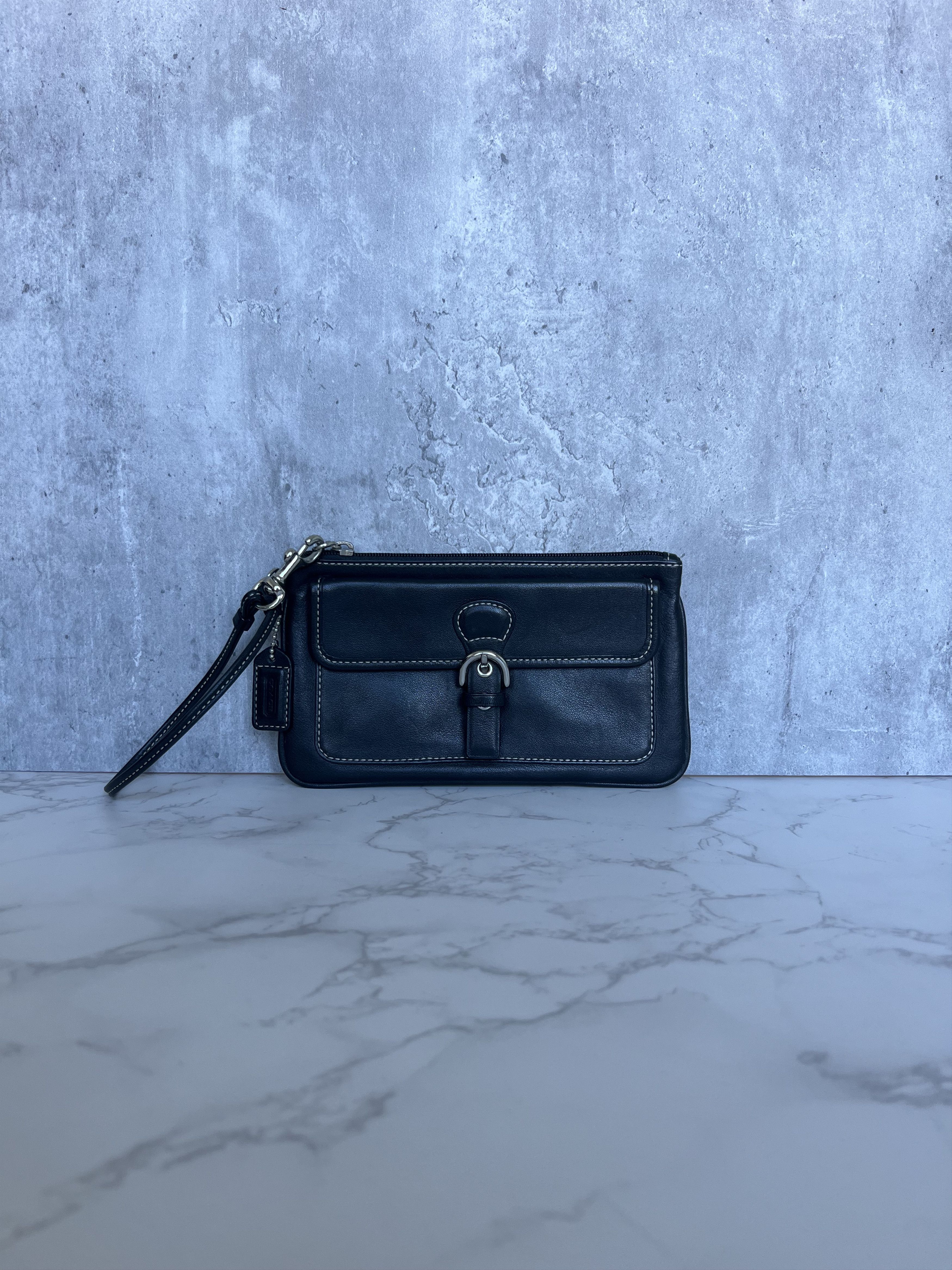 Coach Coach Black Leather Wristlet - NWT Size ONE SIZE - 2 Thumbnail