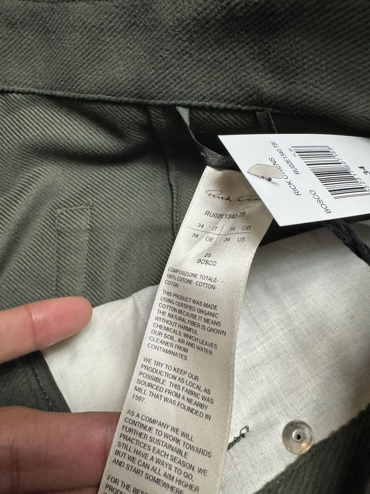 Rick Owens Rick Owens Double Cargo Jeans in Bosco Size US 34 / EU 50 - 10 Thumbnail