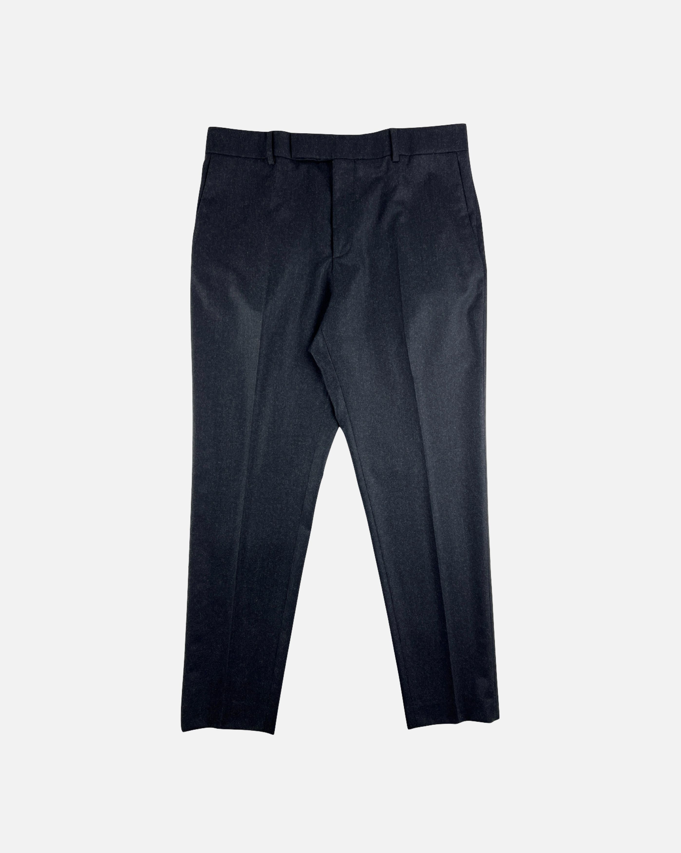 image of Celine Classic Grey Wool Slim Pants, Men's (Size 36)