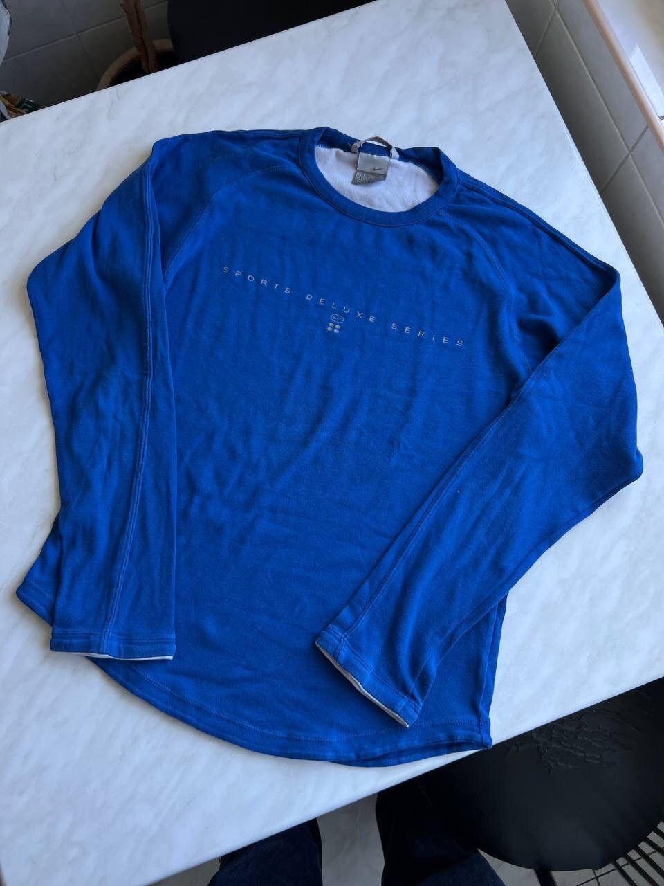 Nike × Vintage Vintage Nike 2000's Long Sleeve Shirt Blue Size US S / EU 44-46 / 1 - 2 Thumbnail