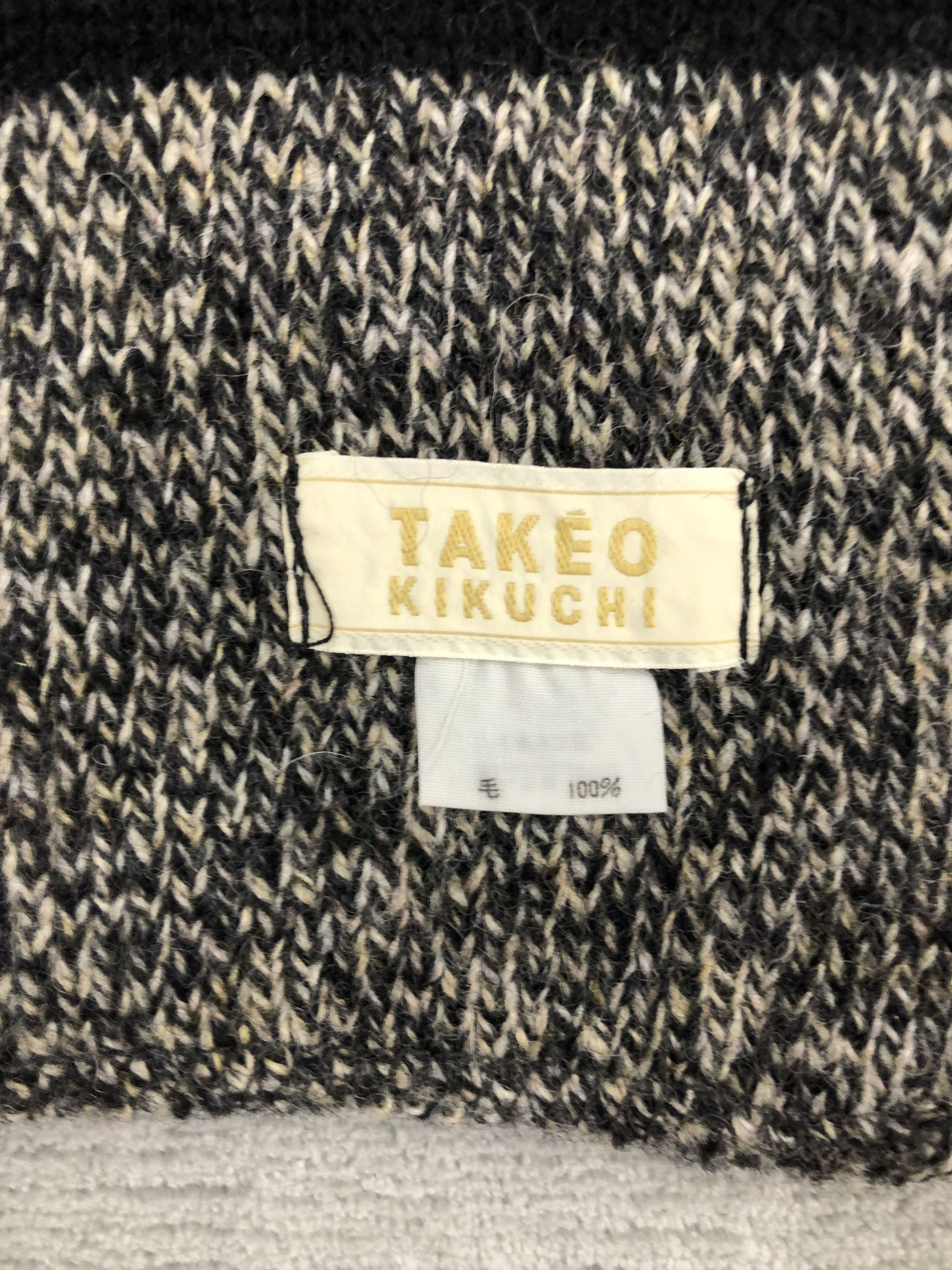 Japanese Brand × Takeo Kikuchi Takeo Kikuchi Striped Scarf Muffler Neck scarf Size ONE SIZE - 6 Thumbnail