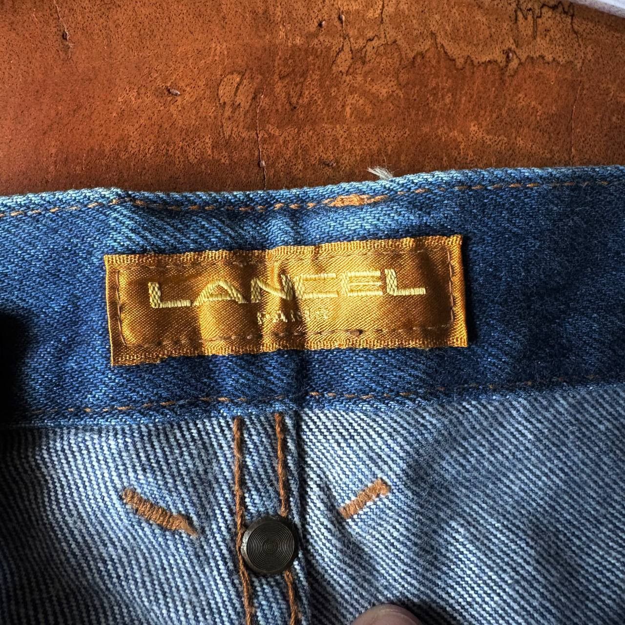 Lancel Vintage 90’s Lancel Paris Jeans with Purple Gold Embroidery Size US 28 / EU 44 - 14 Thumbnail