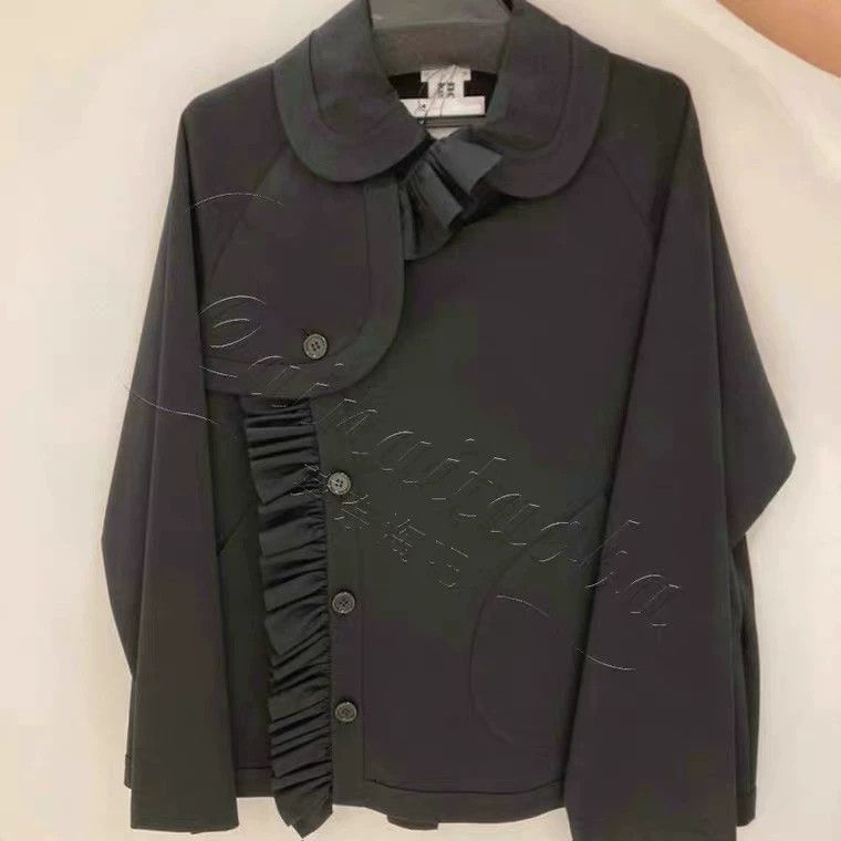 Comme des Garcons Comme Des Garcons Irregular Coat Blouse Wooden Ear Lapel Size S / US 4 / IT 40 - 1 Thumbnail