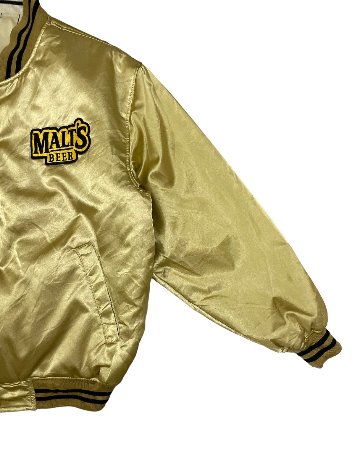 Ring Jacket Vintage Gold Malts Beer Embroidery Reversible Bomber Jacket Size US M / EU 48-50 / 2 - 6 Thumbnail