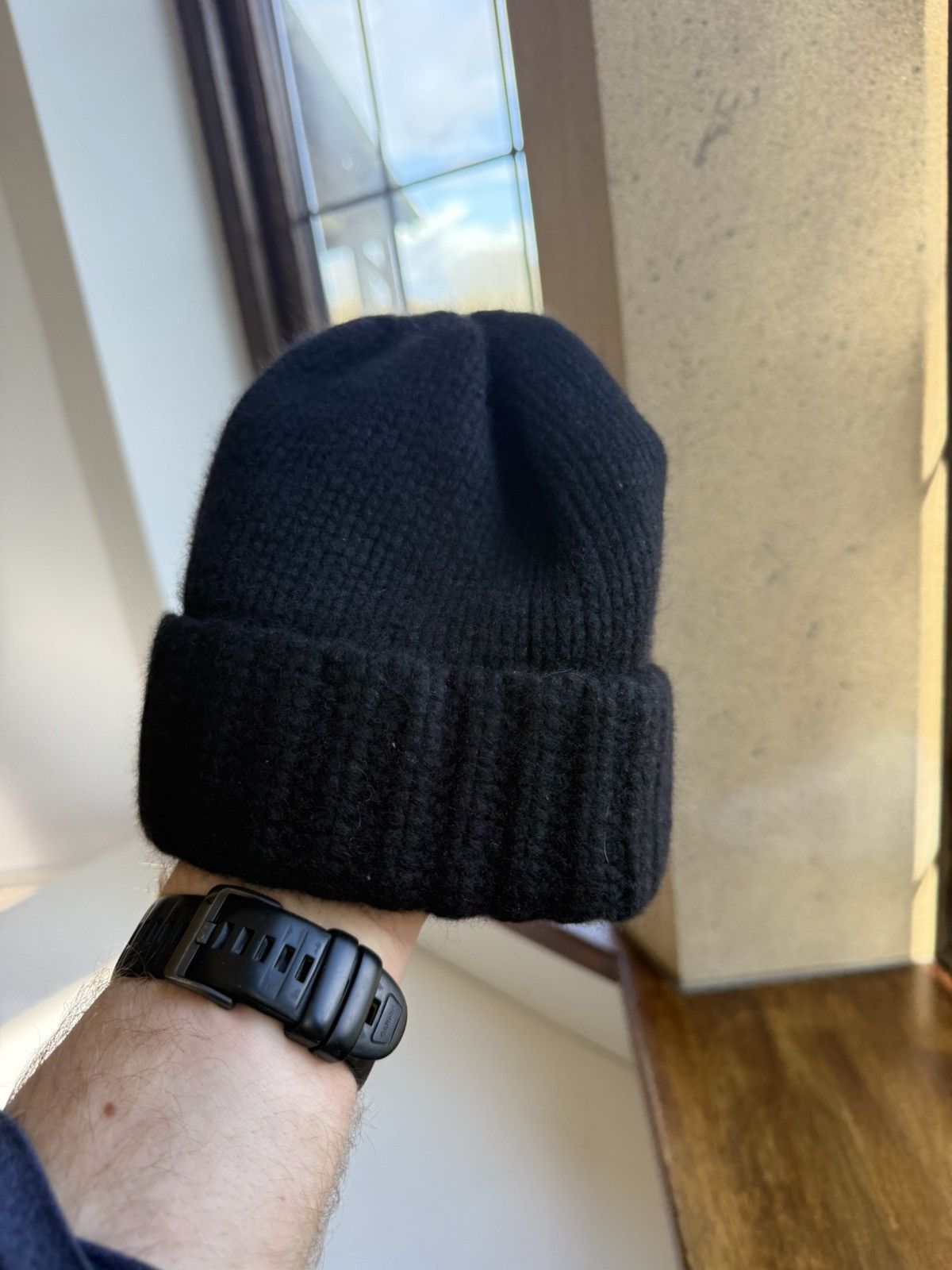 Saint Laurent Paris Saint Laurent cashmere black beanie hat Size ONE SIZE - 6 Thumbnail