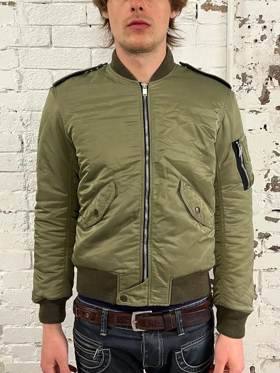 Saint Laurent Paris FW2013 Saint Laurent Khaki Nylon Cargo Bomber Jacket Size US S / EU 44-46 / 1 - 2 Thumbnail