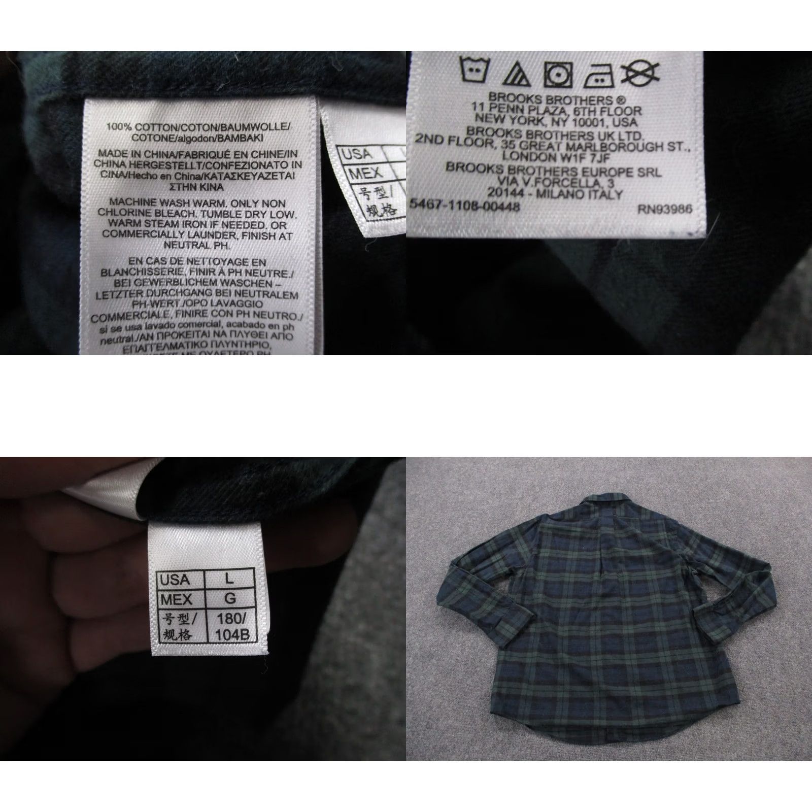 Brooks Brothers Brooks Brothers Shirt Mens L Plaid Regent Fit Button-Up Long Sleeve Collared Knit Cotton Multicolor Slim Casual Business Dress Modern 90s style? Size 42R - 8 Thumbnail