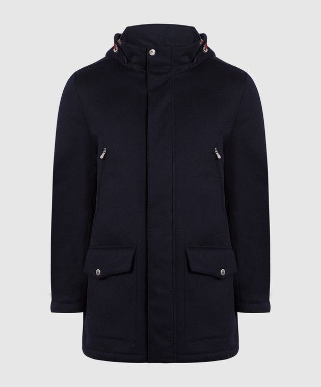 Brunello Cucinelli o1w1db10924 Wr Padded Jacket in Navy Size US XL / EU 56 / 4 - 1 Thumbnail