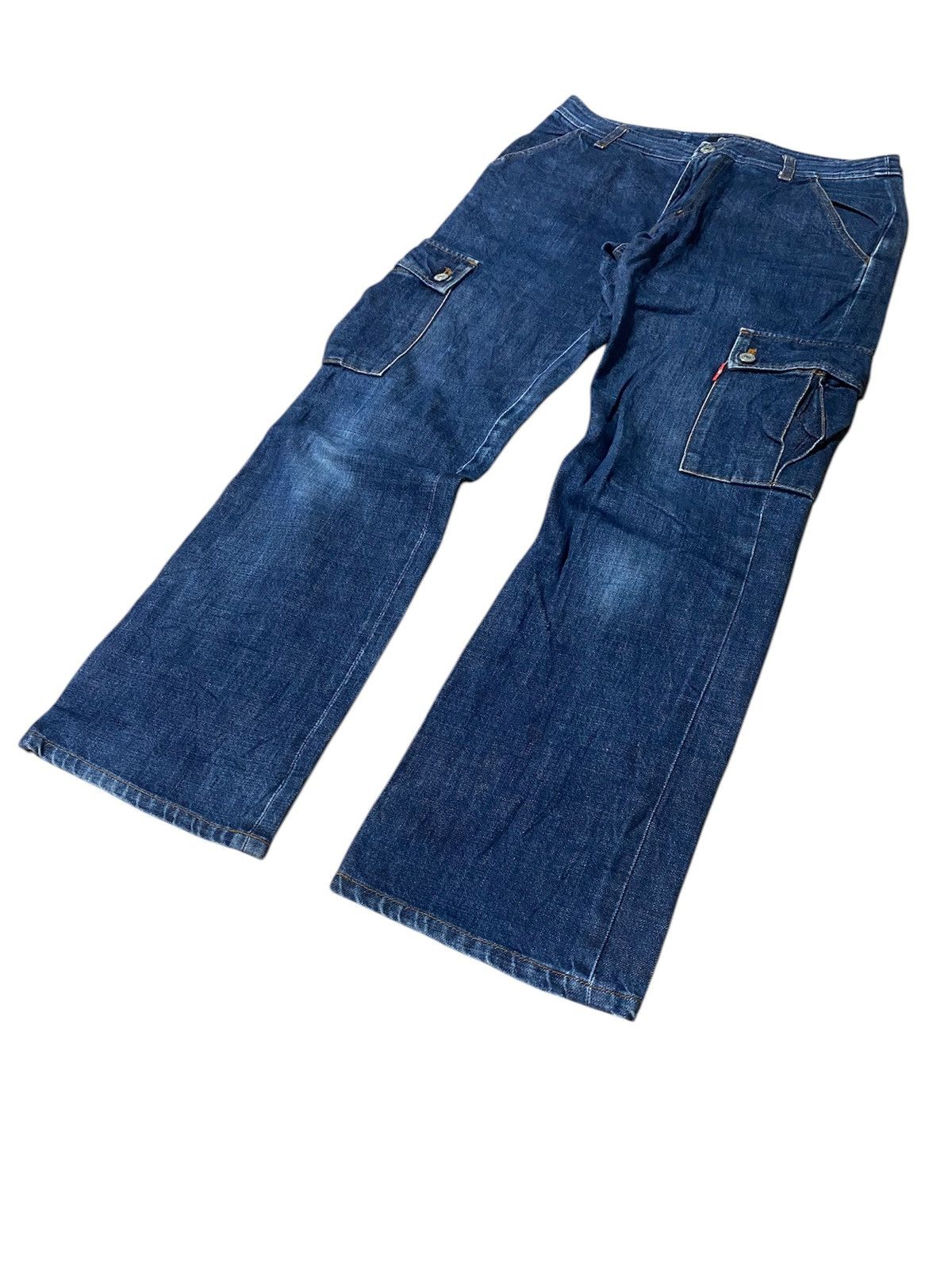 Japanese Brand 💥OZONE CARGO DENIM💥 Size US 28 / EU 44 - 2 Thumbnail