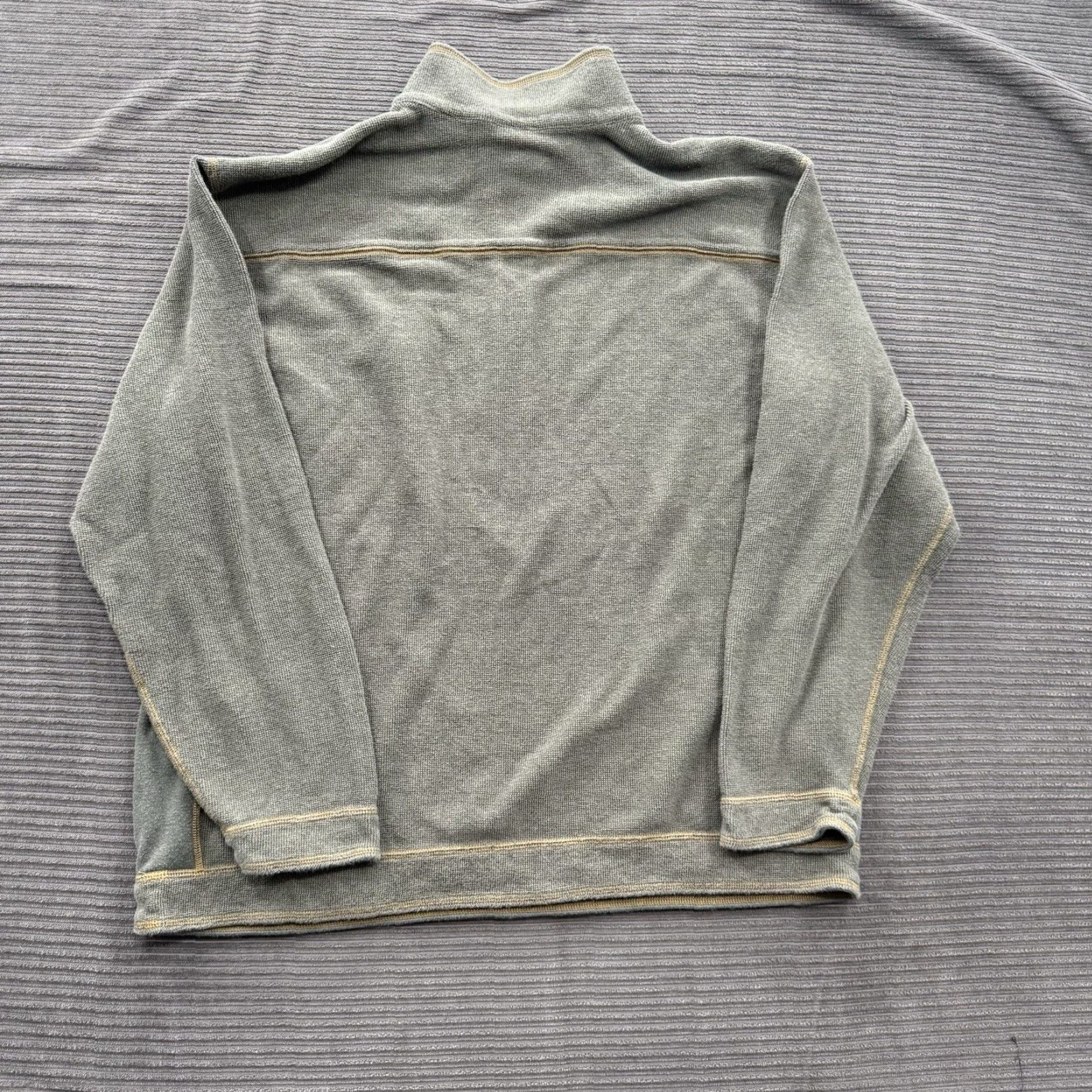 Tommy Bahama Tommy Bahama 1/4 Zip Pullover Men 2XL Green Long Sleeve Casual Outdoor Sweater Mock Neck - Mens Size US XXL / EU 58 / 5 - 2 Thumbnail