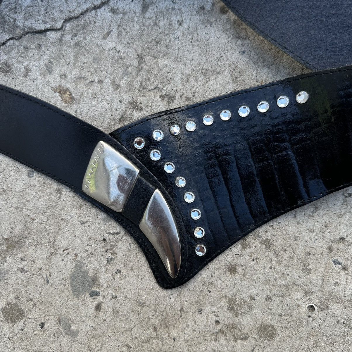 If Six Was Nine Vintage Japanese Style Leather Belt Claw Gothic Band Rock Size ONE SIZE - 6 Thumbnail