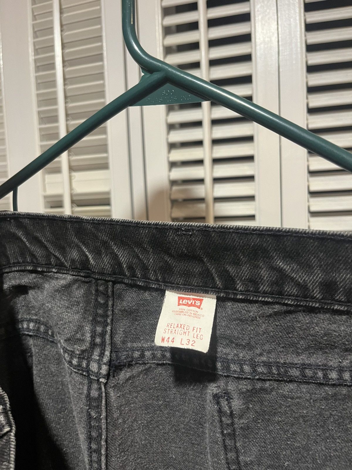 Levi's 90s Levis 554 Faded Black Paper Tag Rare XXL Denim Jeans Size US 44 / EU 60 - 5 Thumbnail