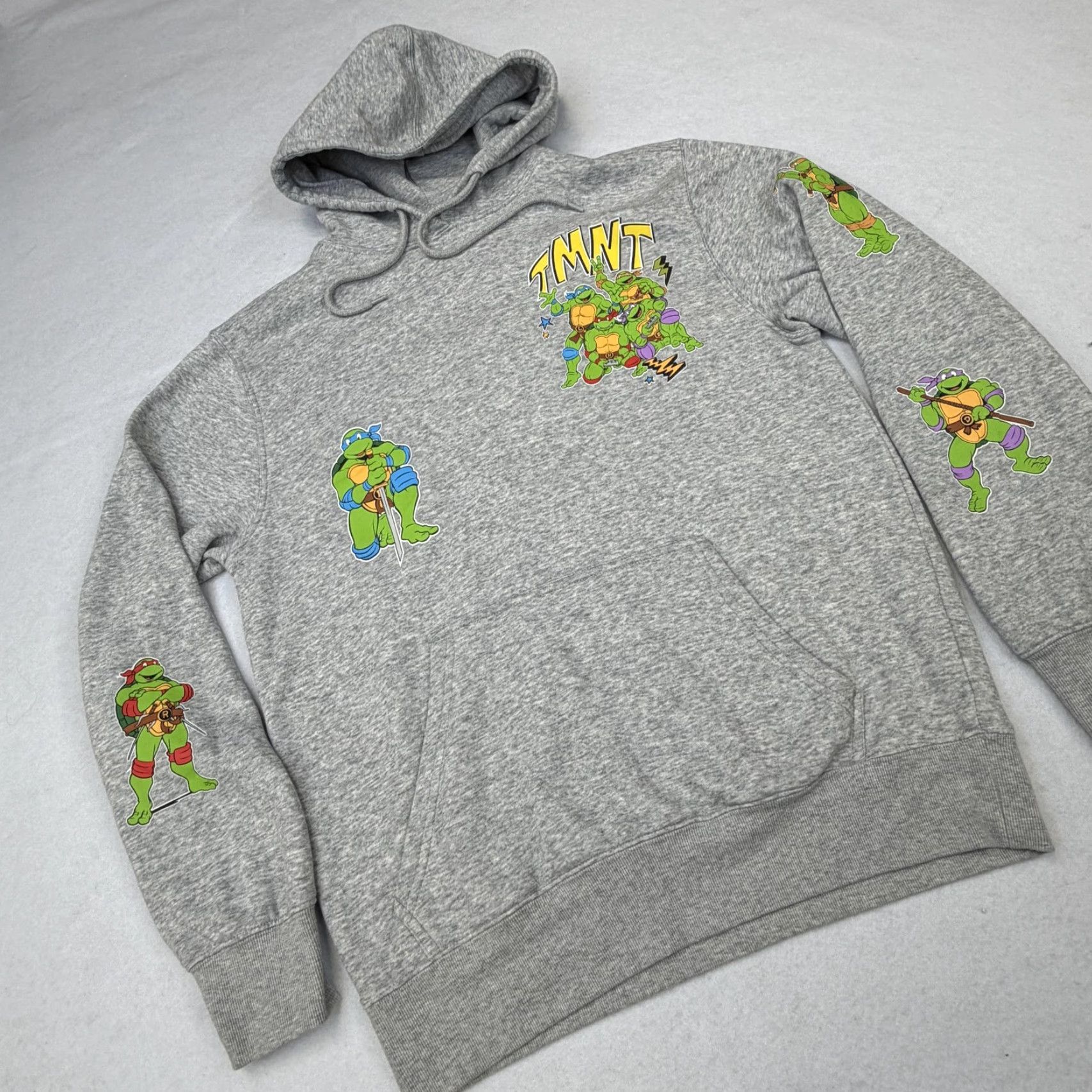 Nickelodeon Nickelodeon TMNT Hoodie Mens Medium Gray Team Turtle Graphic Pullover Fleece Size US M / EU 48-50 / 2 - 2 Thumbnail