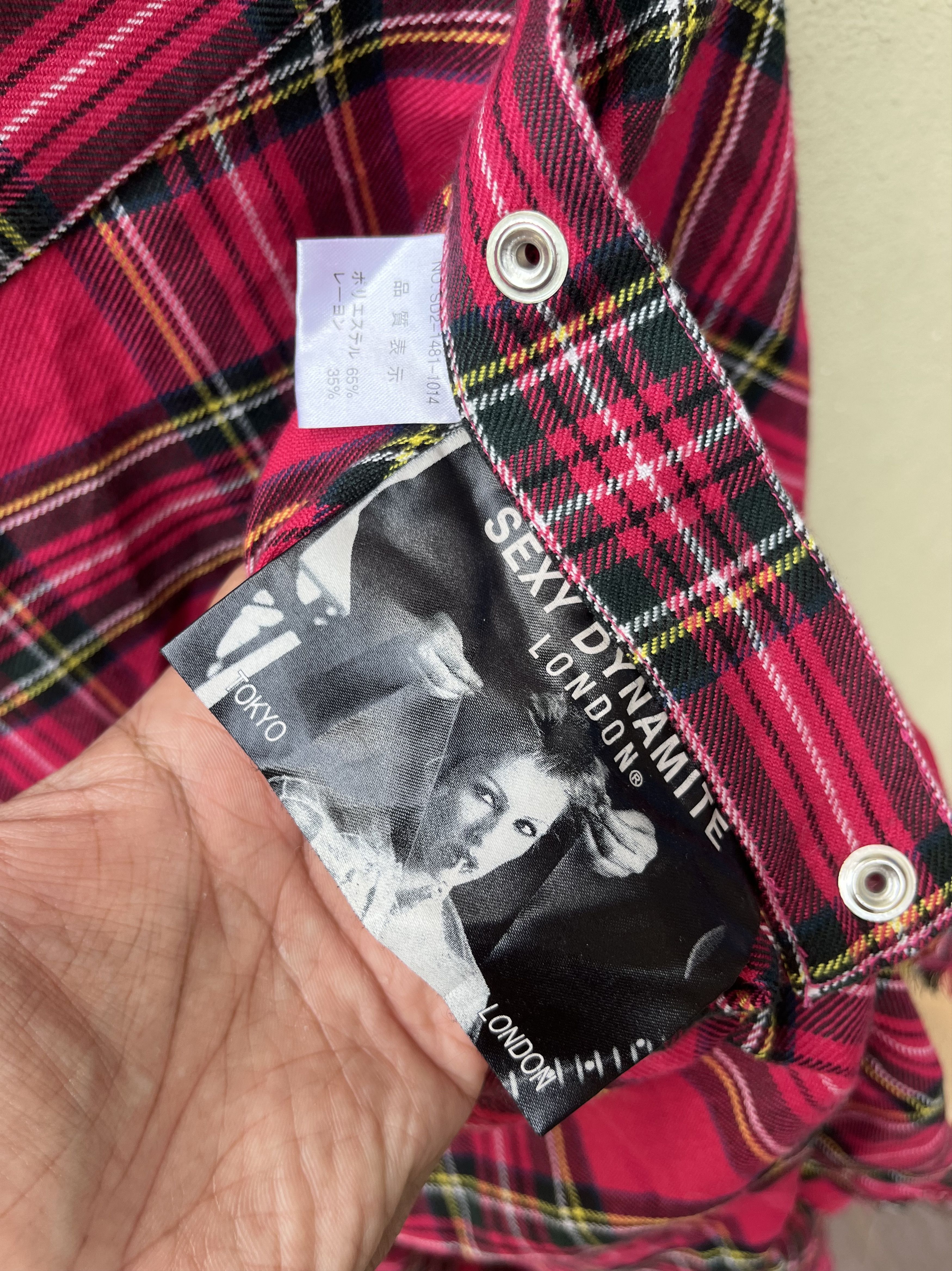 Seditionaries Sexy dynamite pink tartan assymetrical skirt Size 26" / US 2 / IT 38 - 8 Thumbnail