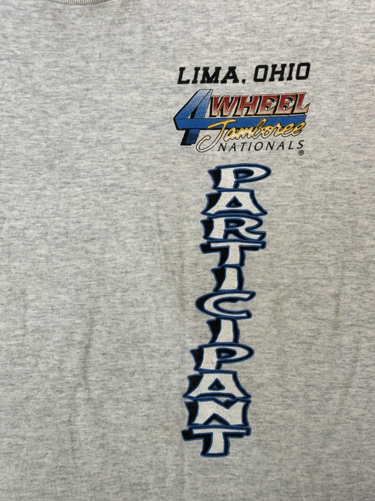 Fruit Of The Loom VTG 4 Wheel Jamboree T-shirt Lima Ohio Participant Tee 2XL Size US XXL / EU 58 / 5 - 4 Thumbnail