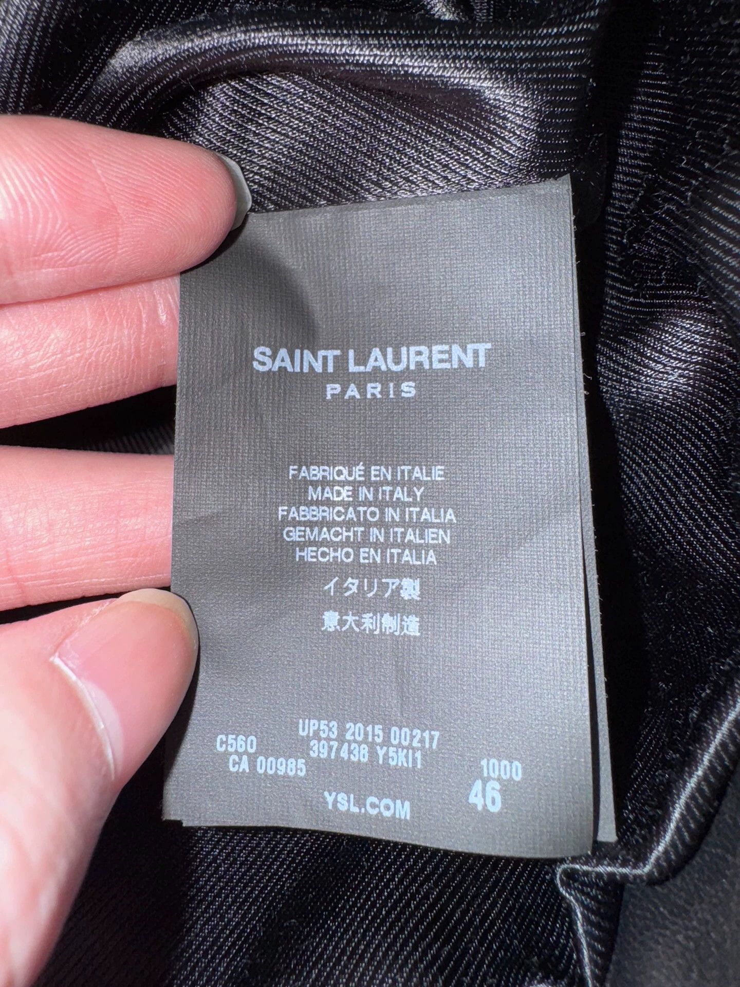 Saint Laurent Paris Saint Laurent SLP lambskin five-zip motorcycle jacket Size US S / EU 44-46 / 1 - 6 Thumbnail