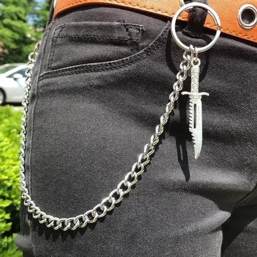Other Big Knife Sword Dagger O ring Curb Cuban Choker Size ONE SIZE - 2 Thumbnail