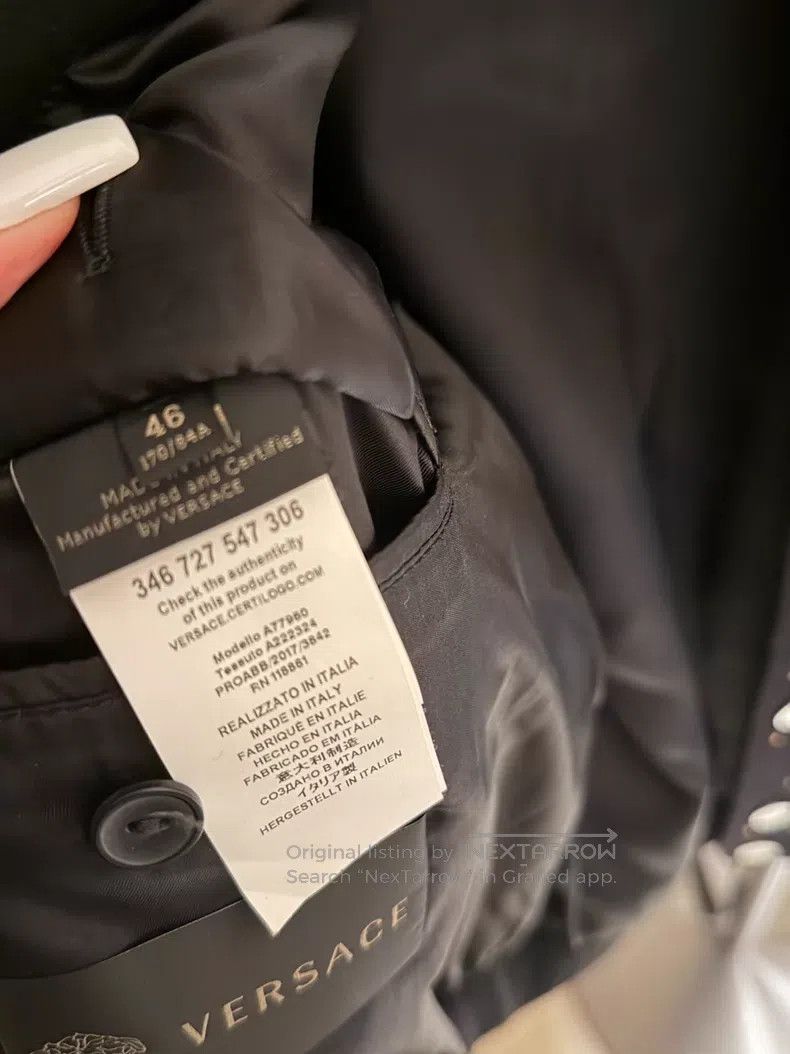 Versace Versace Black baseball jacket Size M / US 6-8 / IT 42-44 - 2 Thumbnail