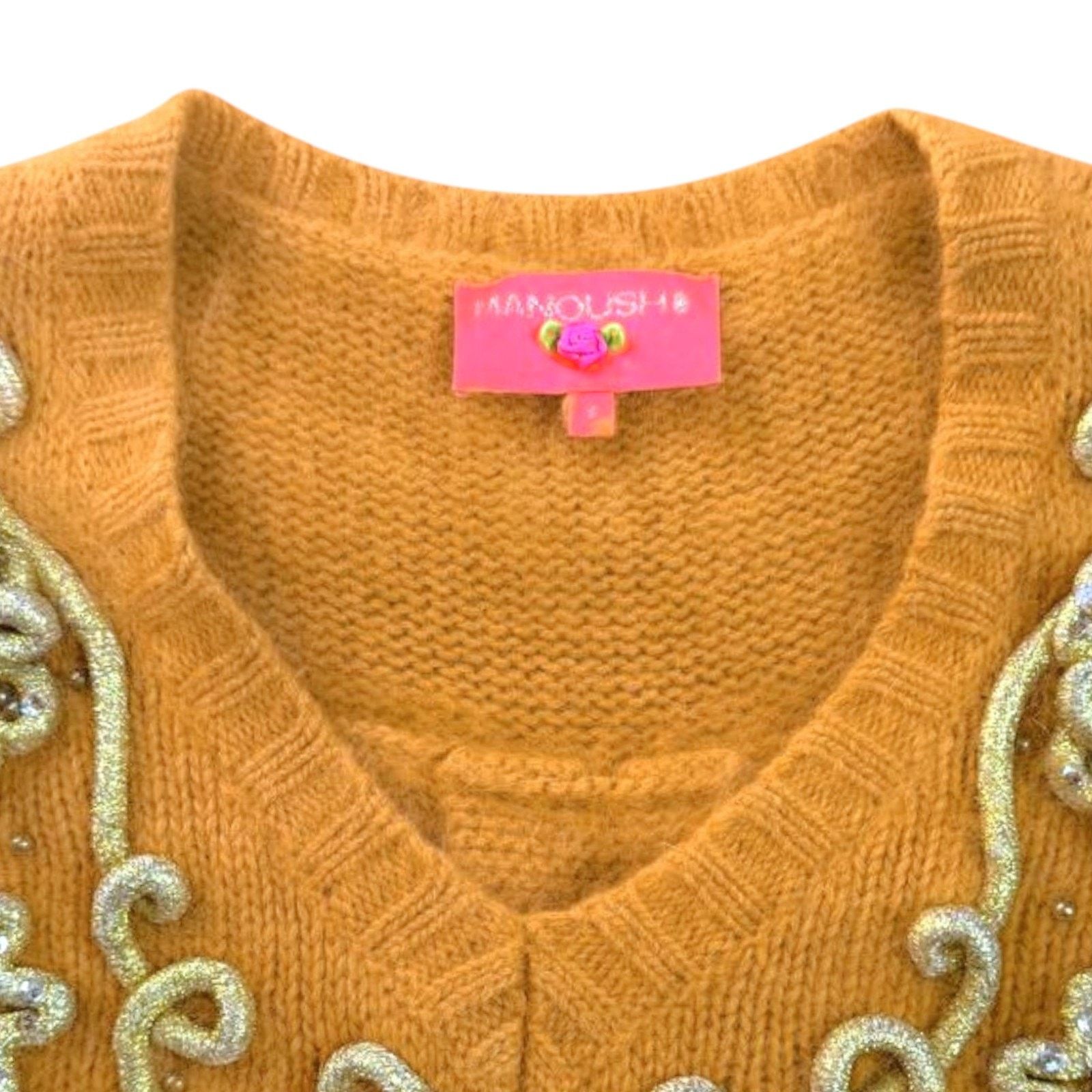 NBDN Nobrandedon Manoush Orange Sweater | Size S Size S / US 4 / IT 40 - 5 Thumbnail
