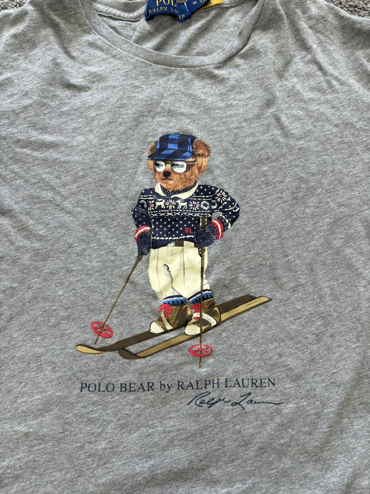 Polo Ralph Lauren Polo Ralph Lauren Men Teddy Polo Bear Skiing Graphic tshirt Size US M / EU 48-50 / 2 - 3 Thumbnail