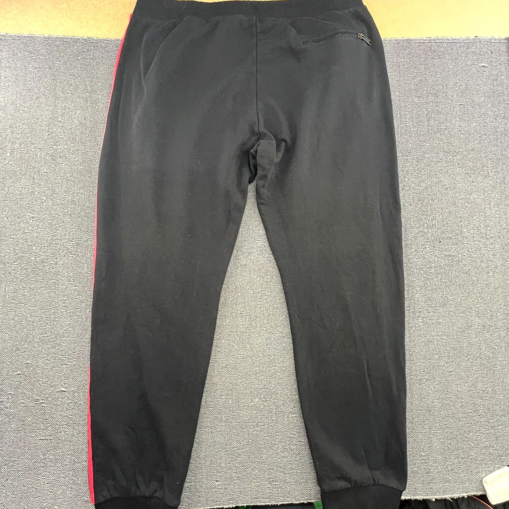 Versace Jeans Couture Versace Jeans Track Pants Mens 3XL Black Spellout Drawstrings Joggers Size US 39 - 2 Thumbnail