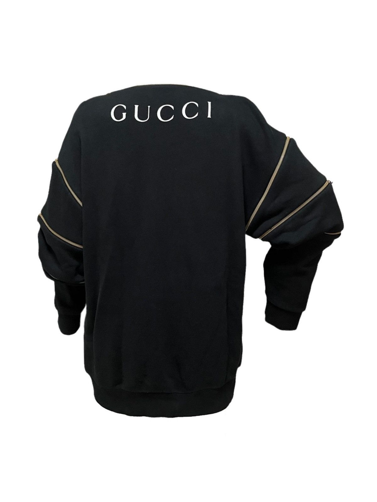 Gucci GUCCI Fall Winter 2018 Pussycat Zip Detail Sweatshirt Size US XS / EU 42 / 0 - 2 Thumbnail