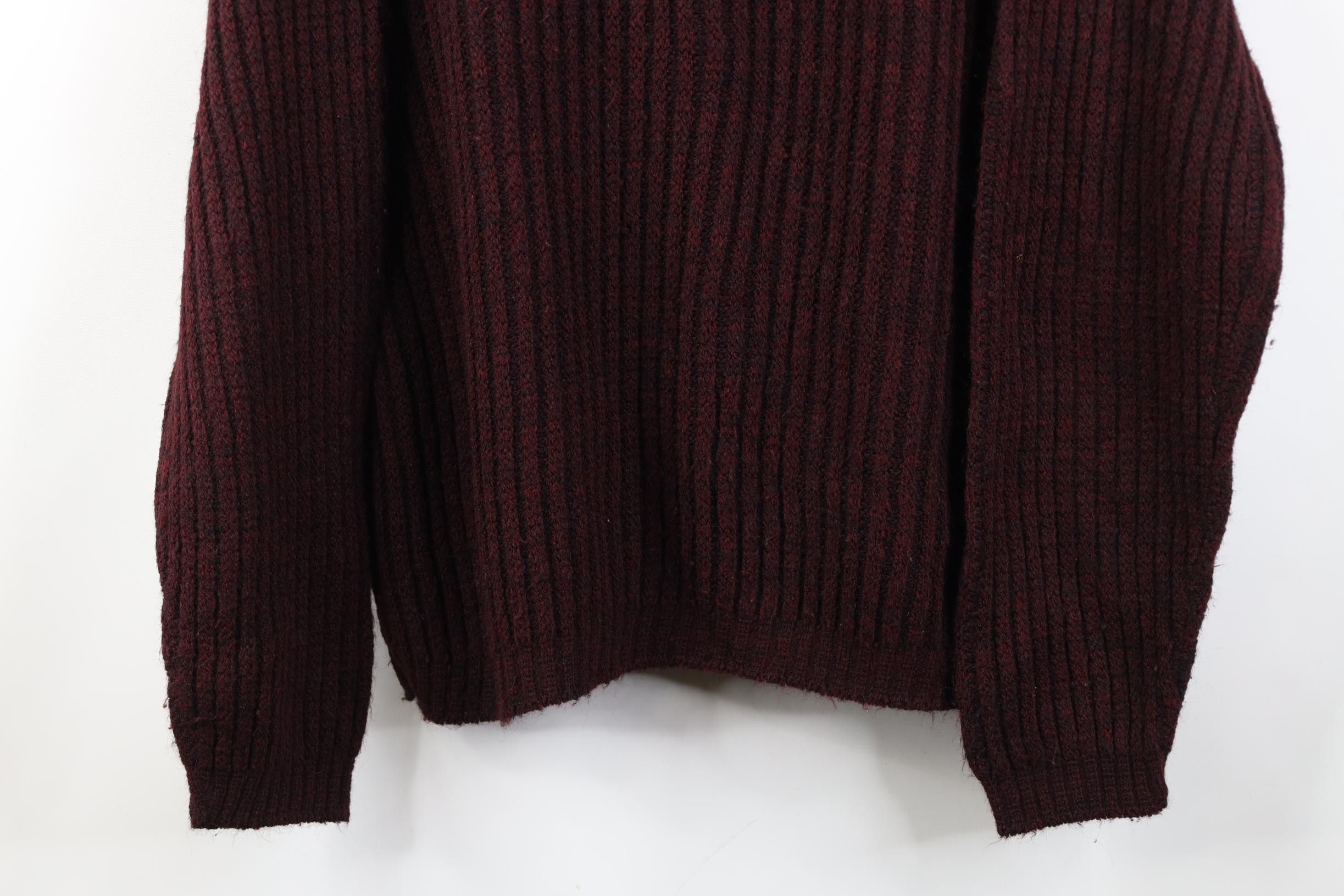 Vintage Vintage 60s Penneys Fit Chunky Ribbed Knit Sweater USA Red Size US L / EU 52-54 / 3 - 3 Thumbnail