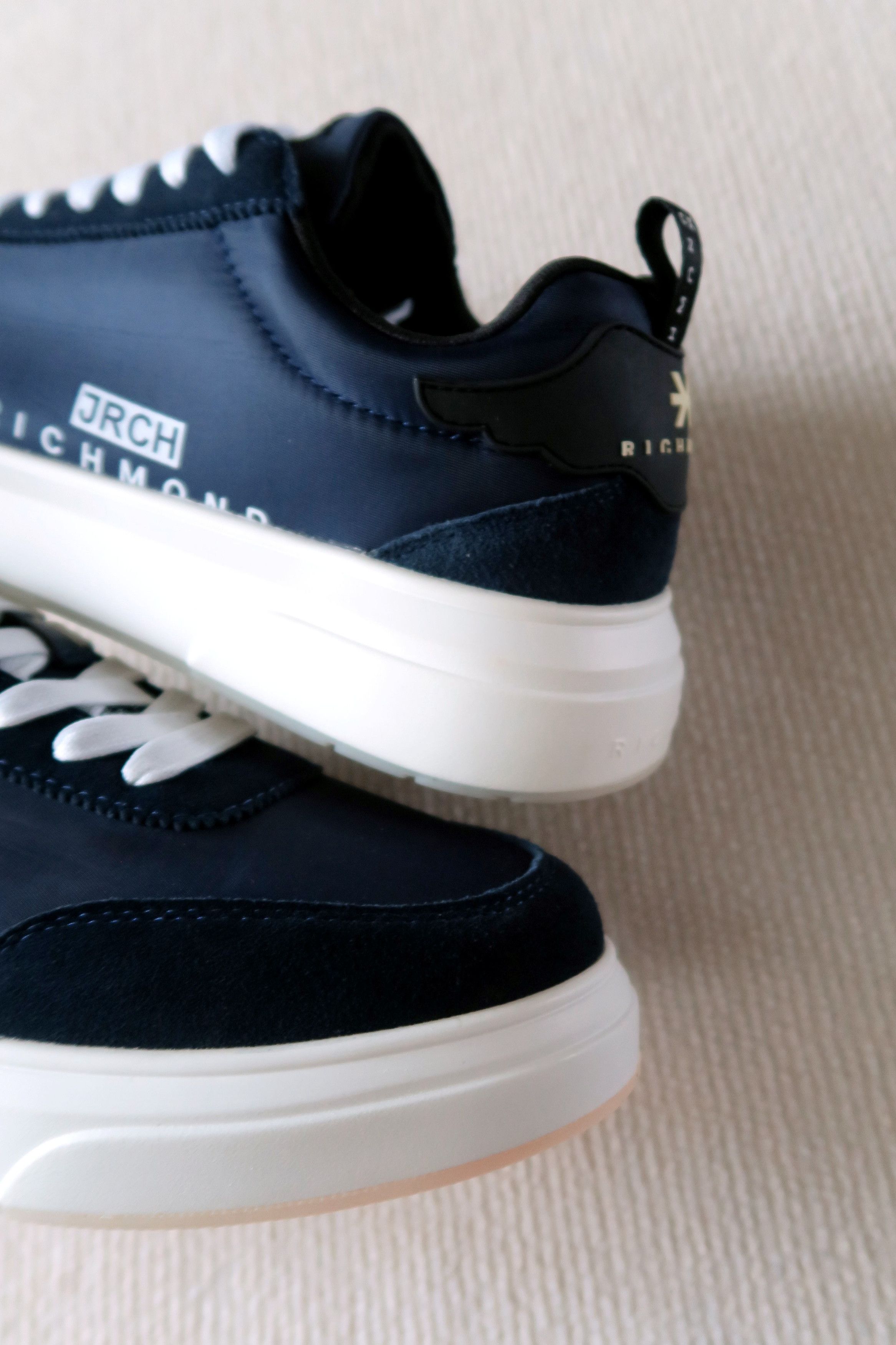 John Richmond John Richmond Navy Contrast Logo Sneakers Size US 12 / EU 45 - 15 Thumbnail