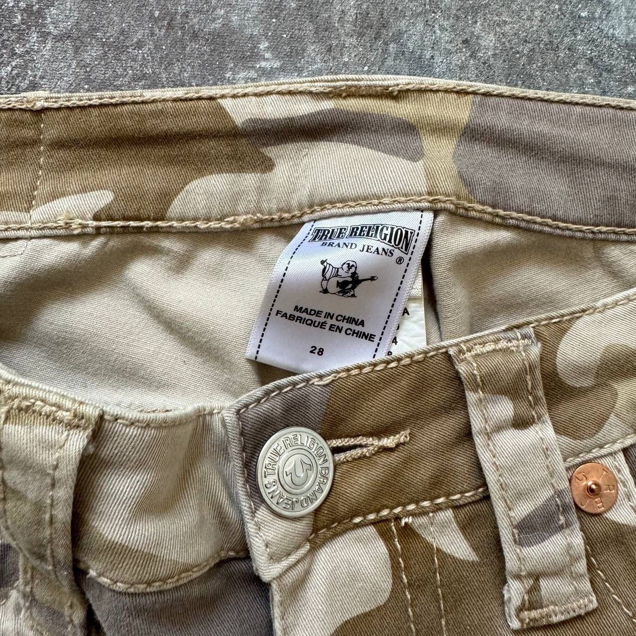 True Religion True Religion Cargo Camo Pants Y2K Size 28" / US 6 / IT 42 - 9 Thumbnail