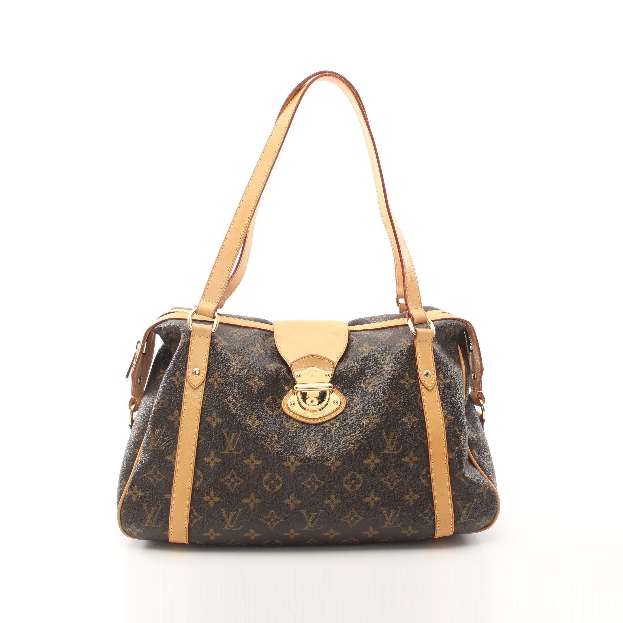 Louis Vuitton Louis Vuitton Stresa Pm Monogram Shoulder Bag Leather Brown Size ONE SIZE - 1 Thumbnail