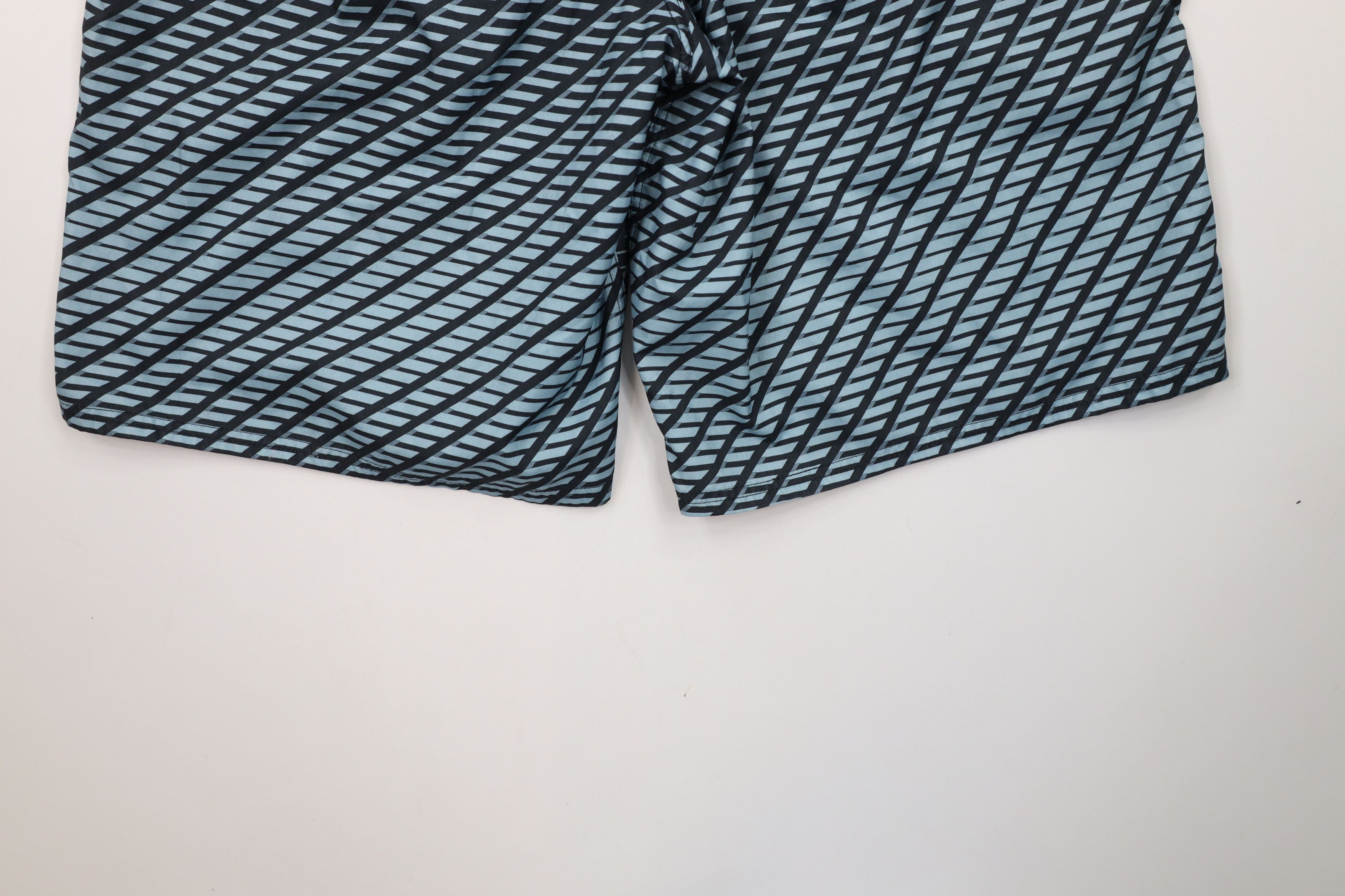 Nike × Vintage Vintage Y2K Nike Swim Mini Swoosh Geometric Board Shorts Size US 34 / EU 50 - 13 Thumbnail
