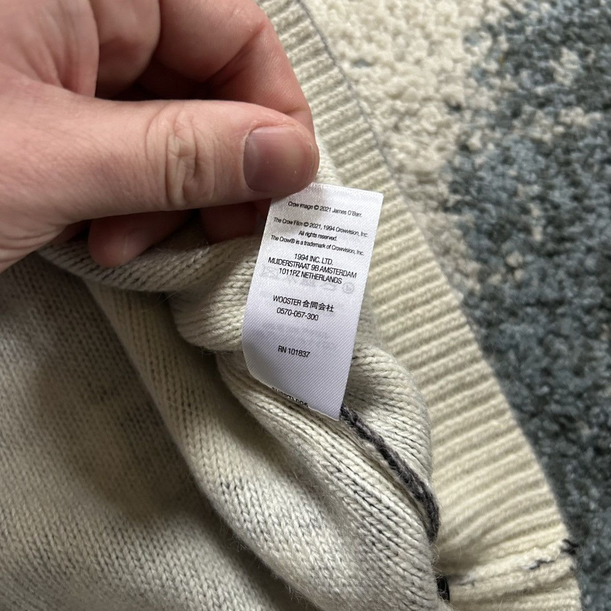 Supreme FALL WiNTER 2021 THE CROW MOHAiR KNiT CREWNECK SWEATER MANGA Size US S / EU 44-46 / 1 - 12 Thumbnail