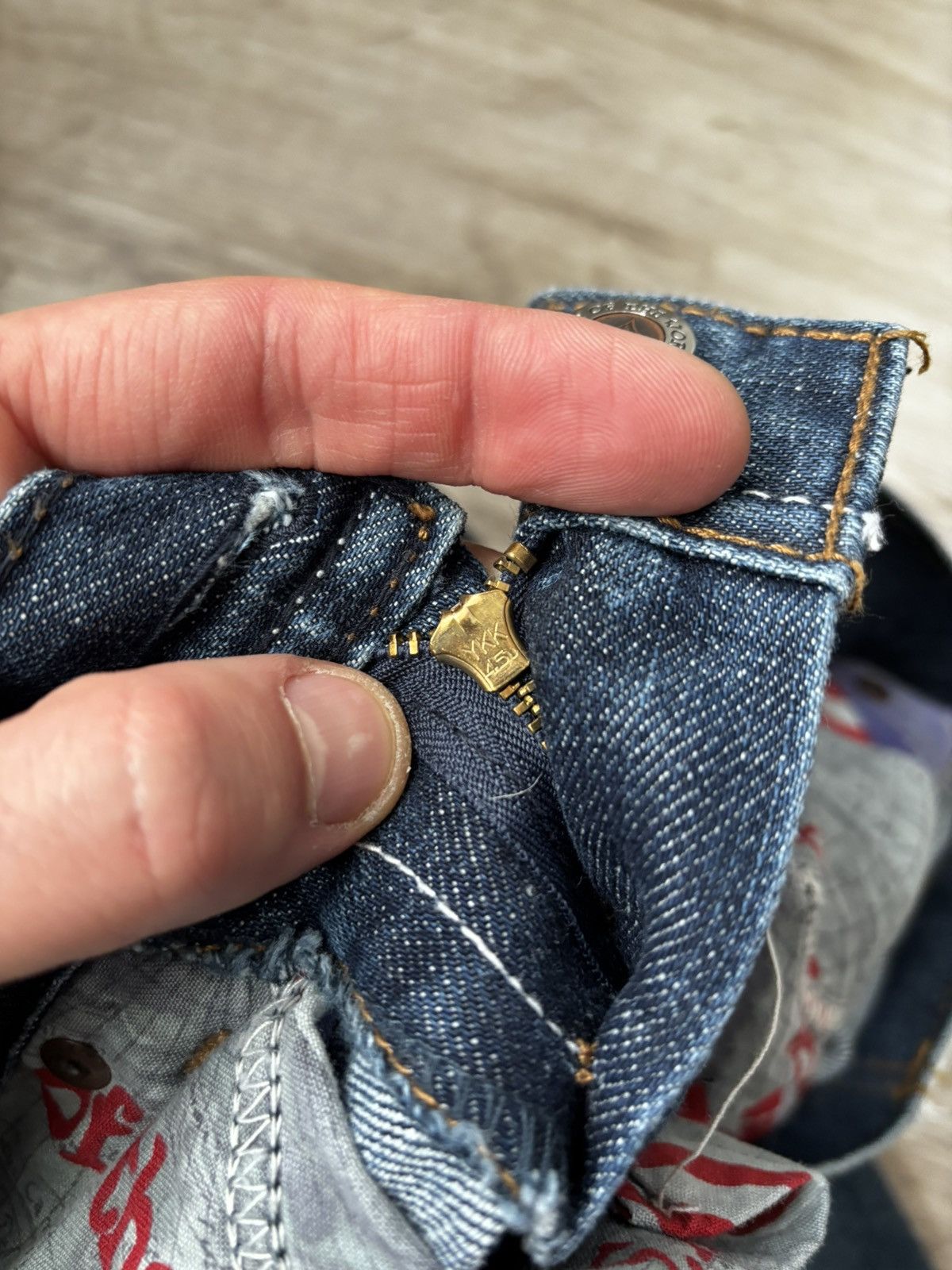 Other People of the World Vintage Y2K Flare Jeans Made in USA Size 25" / US 0 / IT 36 - 9 Thumbnail