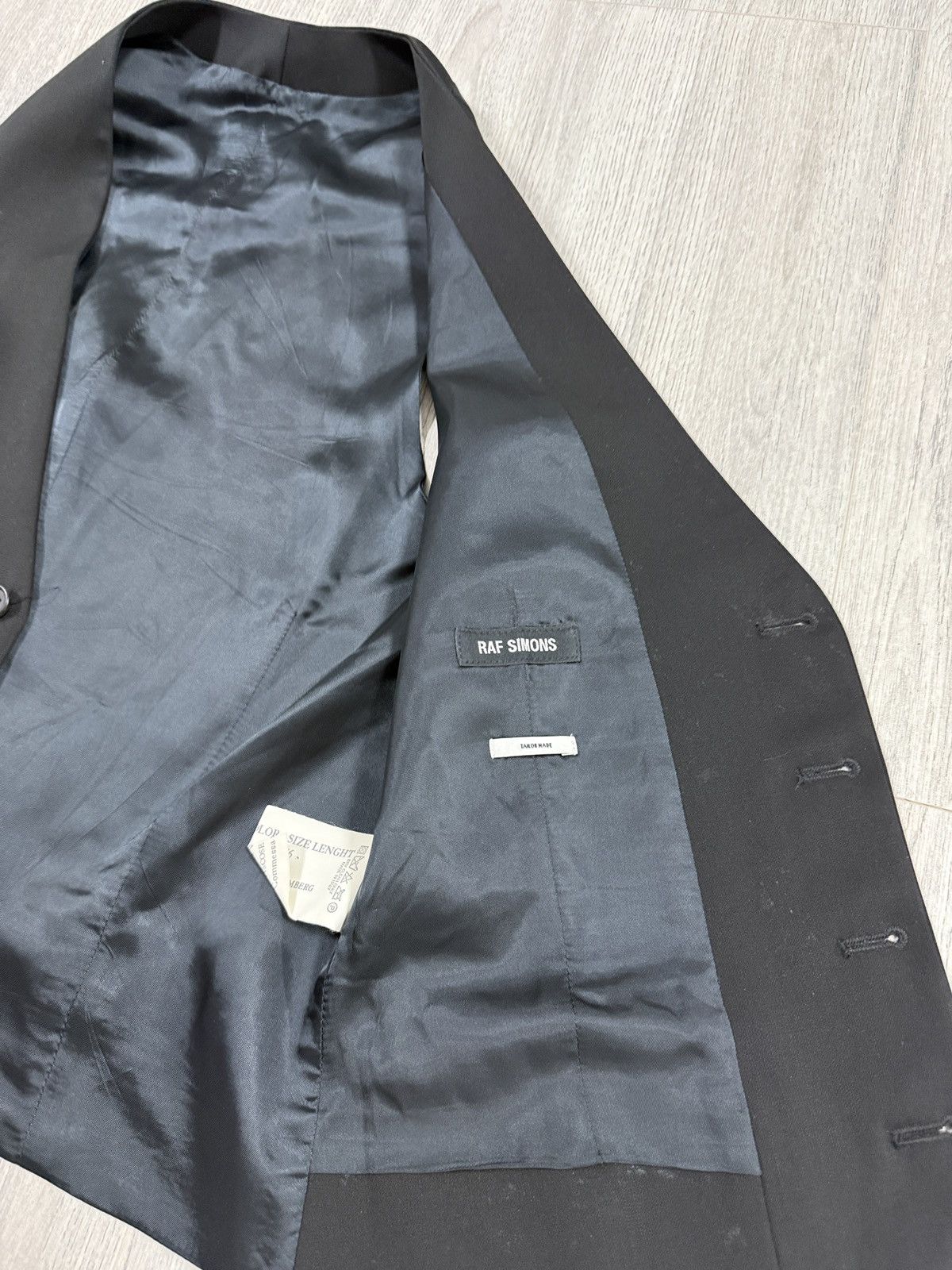 Raf Simons Raf Simons Tailor Made Vest 46 Made in Italy AW 09 Size 46R - 5 Thumbnail