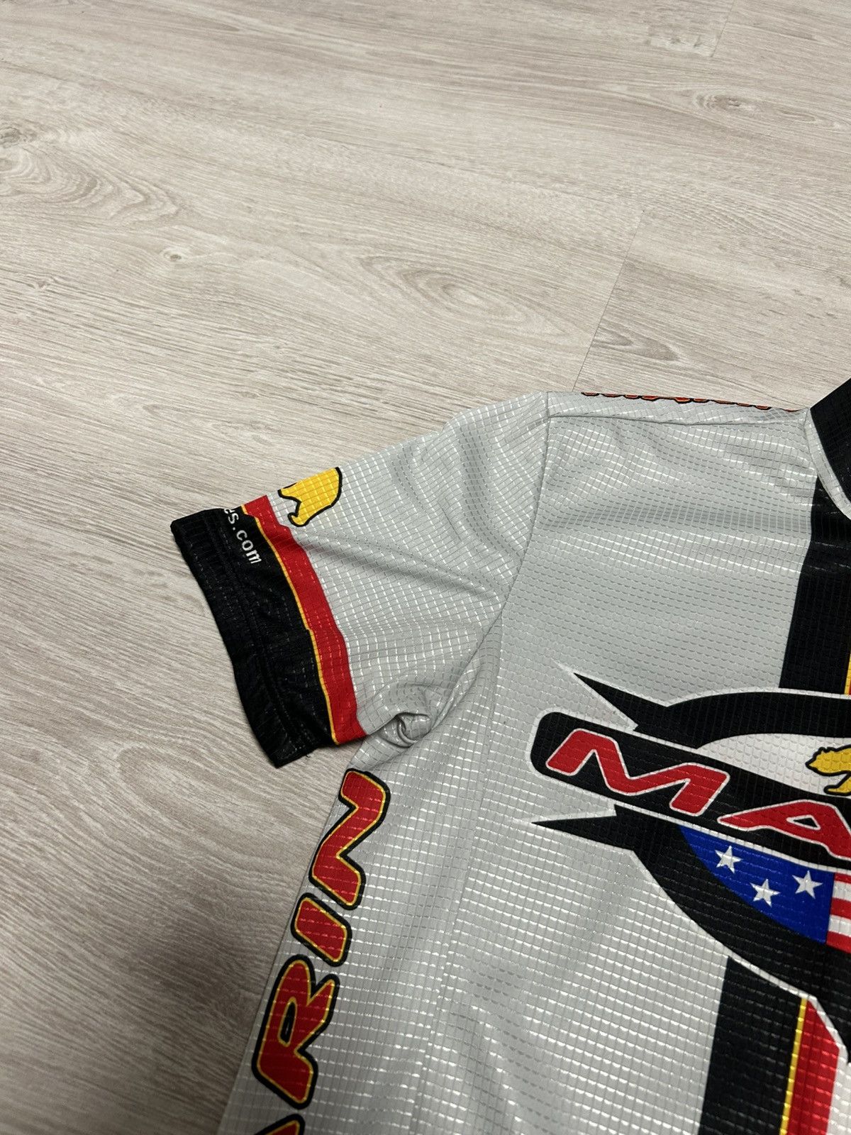 Other 90s MARIN Bikes Cycling Jersey Grey Made In Italy Vintage Size US M / EU 48-50 / 2 - 3 Thumbnail