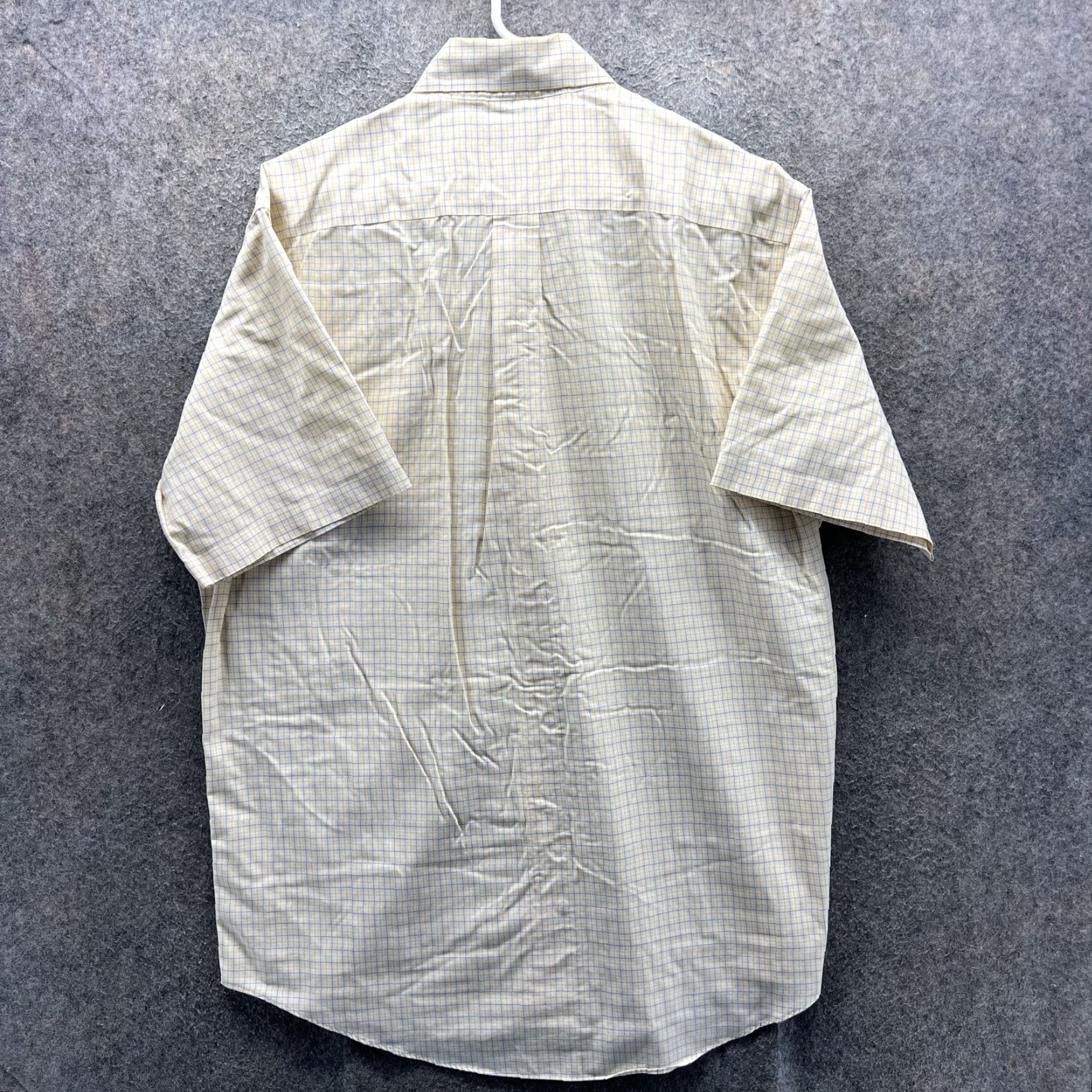 Brooks Brothers Brooks Brothers Shirt Mens M Yellow Plaid Short Sleeve Button Front Chest Pocket Non-Iron Casual Workwear Size US M / EU 48-50 / 2 - 7 Thumbnail