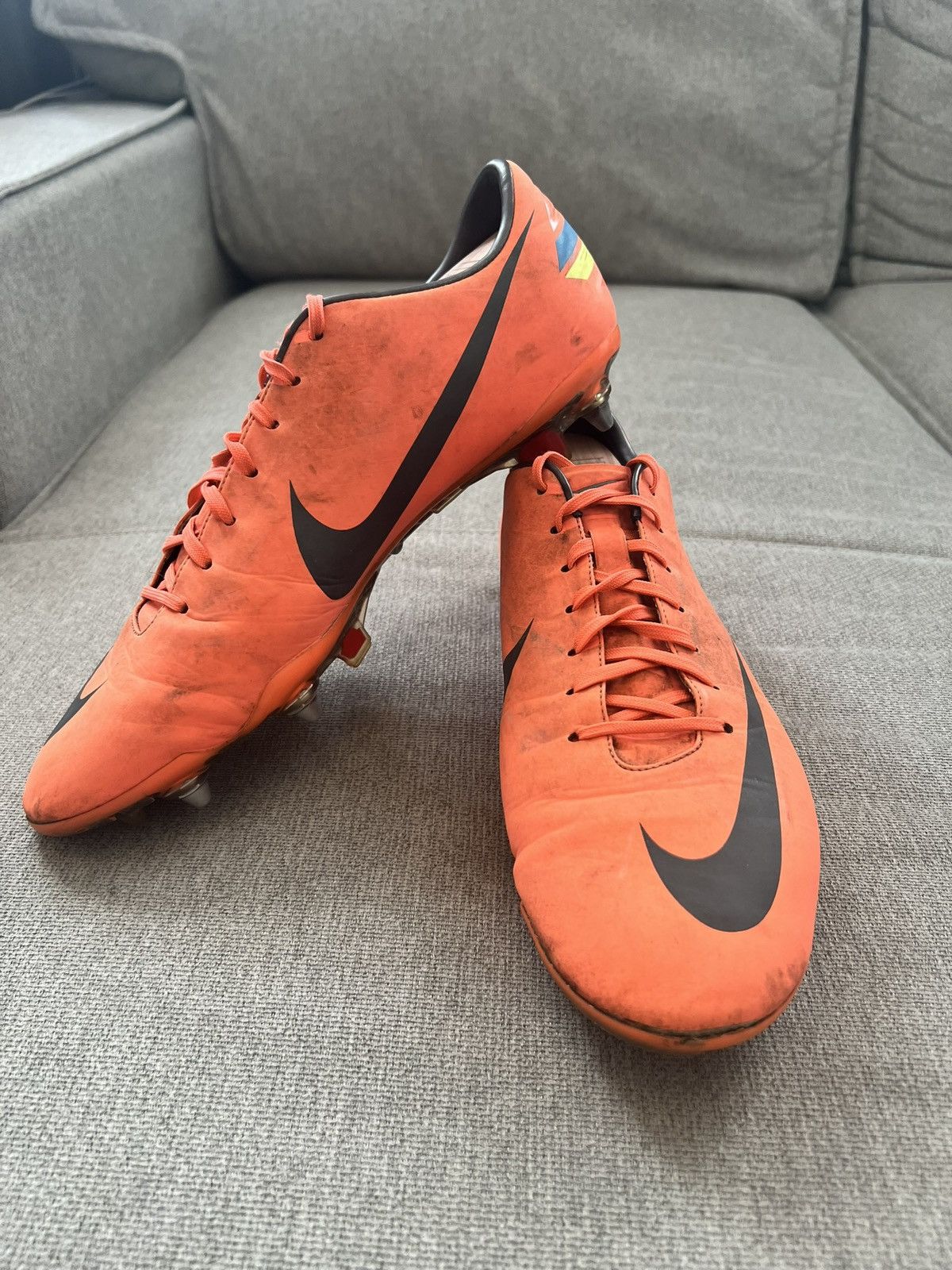 Nike Nike Mercurial Vapor VIII SG - Bright Mango Size US11/EUR45 Size US 11 / EU 44 - 3 Thumbnail
