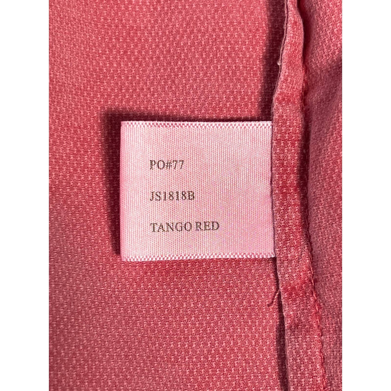 Nat Nast Nat Nast Mens Red Button Up Short Sleeve Silk Shirt Sz Large Size US L / EU 52-54 / 3 - 6 Thumbnail