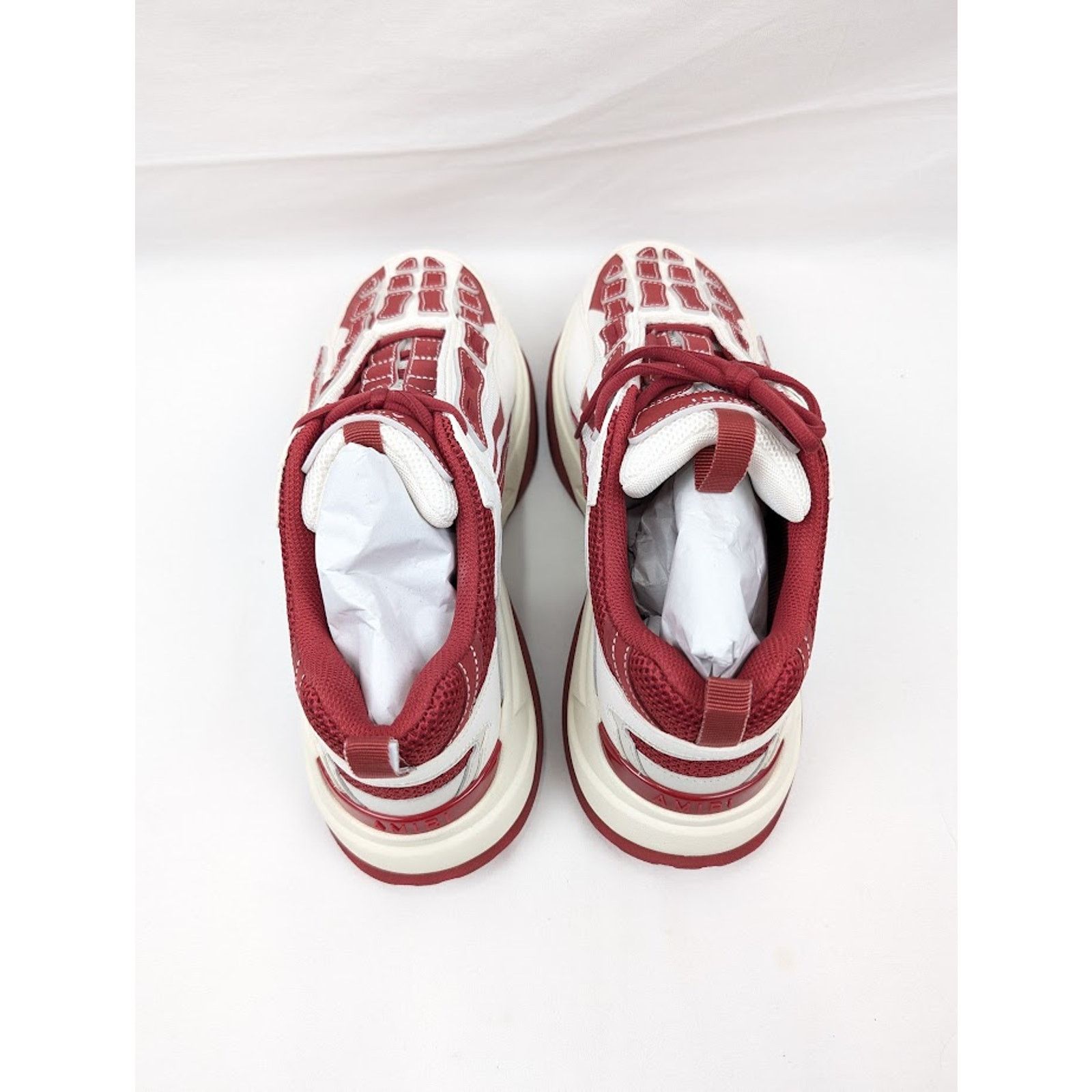 Amiri o1rshd1 Bone Runner in Cream/Red Size US 11 / EU 44 - 20 Thumbnail