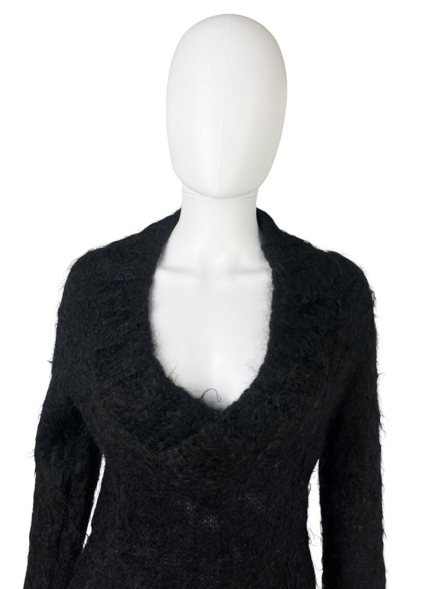 Jean Paul Gaultier Jean Paul Gaultier 2000's Knit Angora Distressed Sweater Size M / US 6-8 / IT 42-44 - 4 Thumbnail