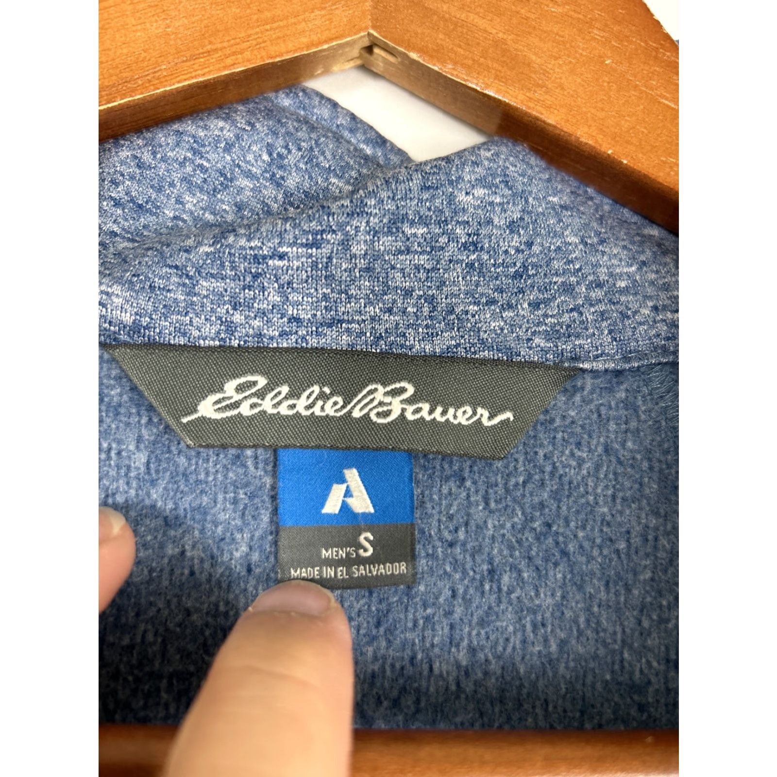 Eddie Bauer VINTAGE Eddie Bauer 1/4 Zip Pullover Blue Long Sleeve Small Mens First Ascent Sweater Size US S / EU 44-46 / 1 - 7 Thumbnail