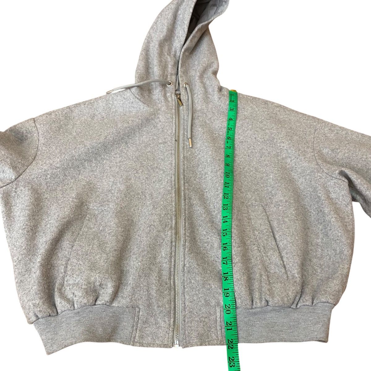 Zara Zara Hoodie Wool Zipper Jacket XS Size (Fit XL) Grey Colour Size XS / US 0-2 / IT 36-38 - 16 Thumbnail